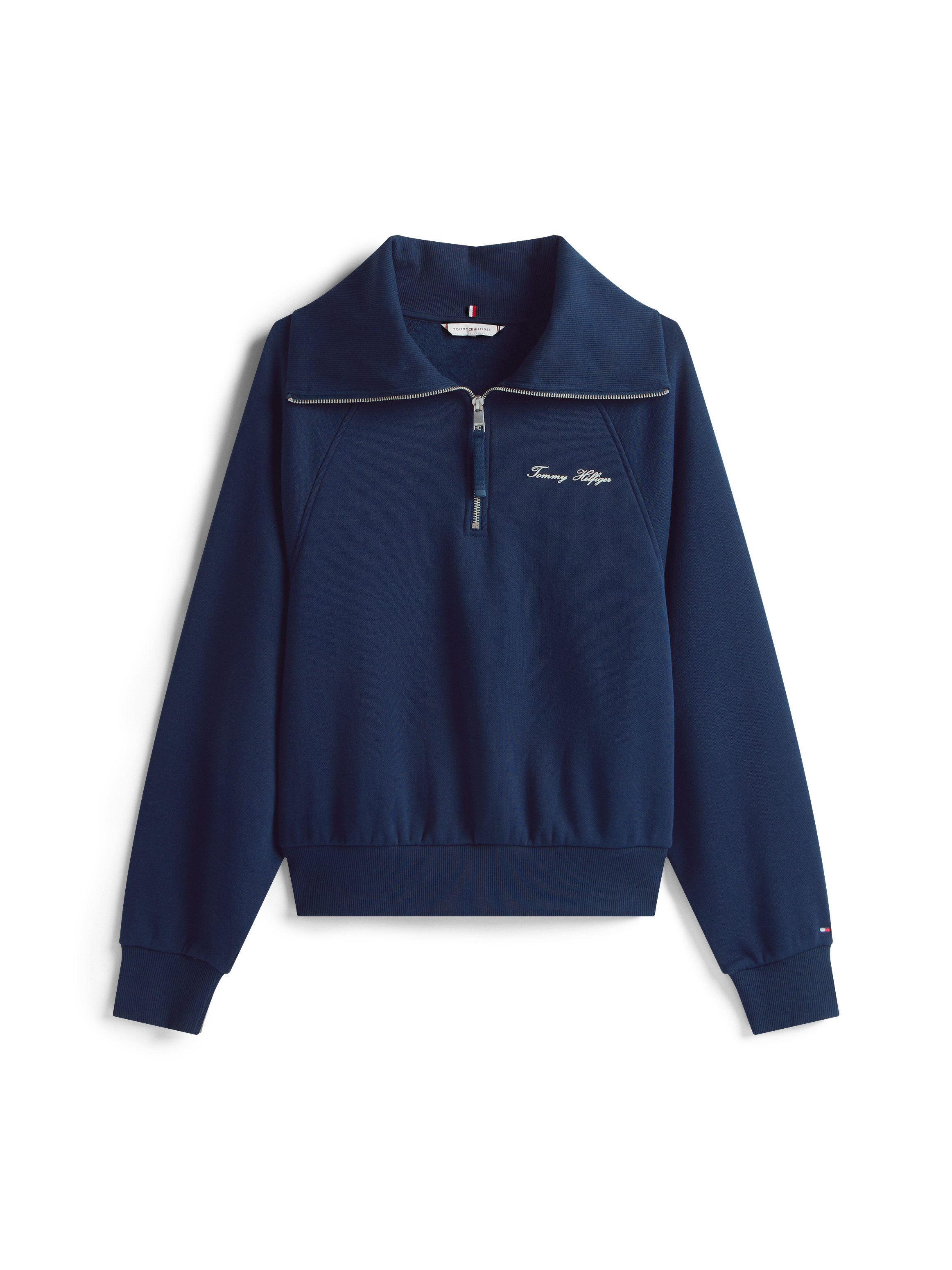 Tommy Hilfiger Sweatshirt CLASSIC SCRIPT FLEECE HALF-ZIP