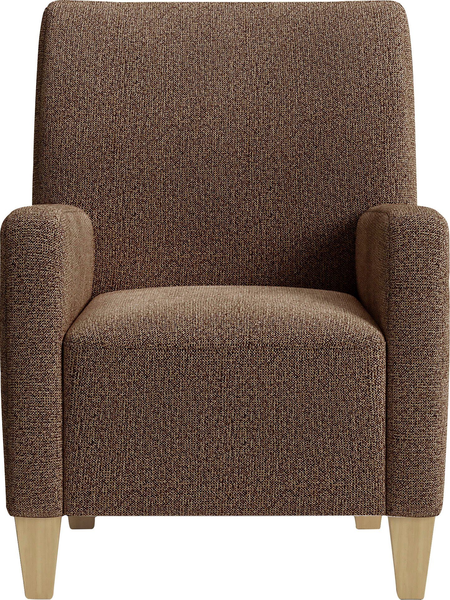 Home affaire Fauteuil Viva met binnenvering, met beukenhouten poten