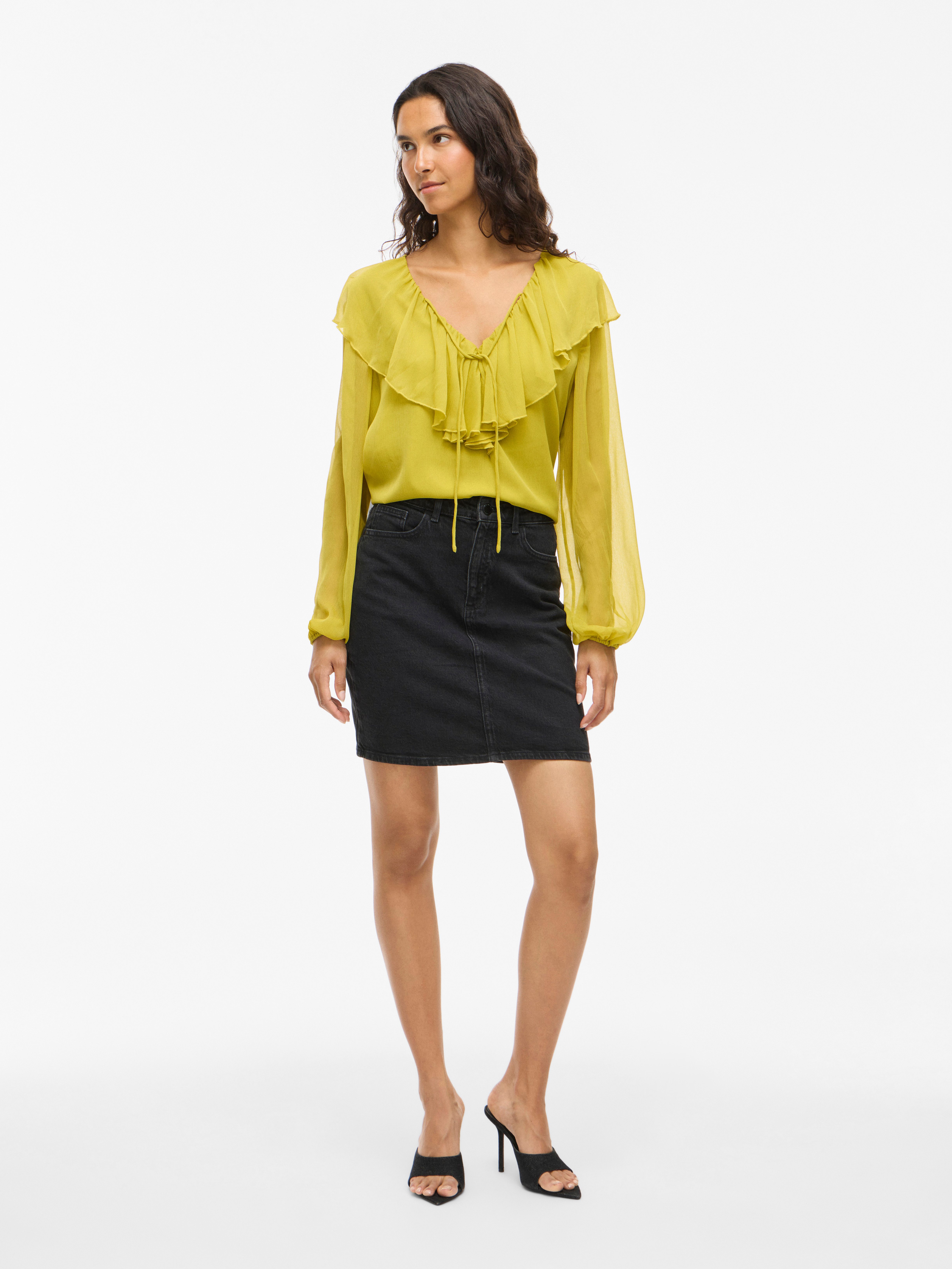 Vila Jeans rok VIKAJA JAF LBD DENIM SKIRT- NOOS