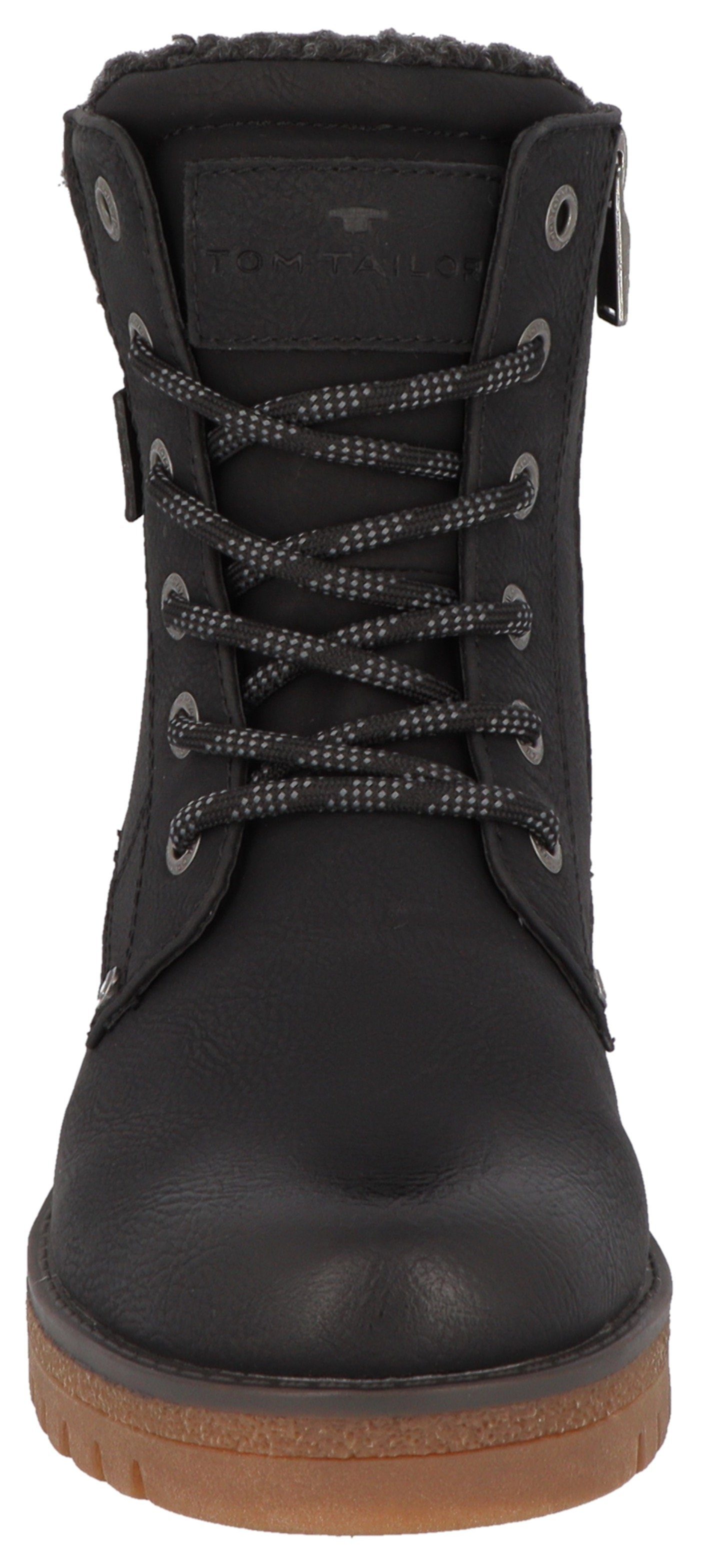 Tom Tailor Winterlaarzen Werkschoenen, hiking boot met blokhak