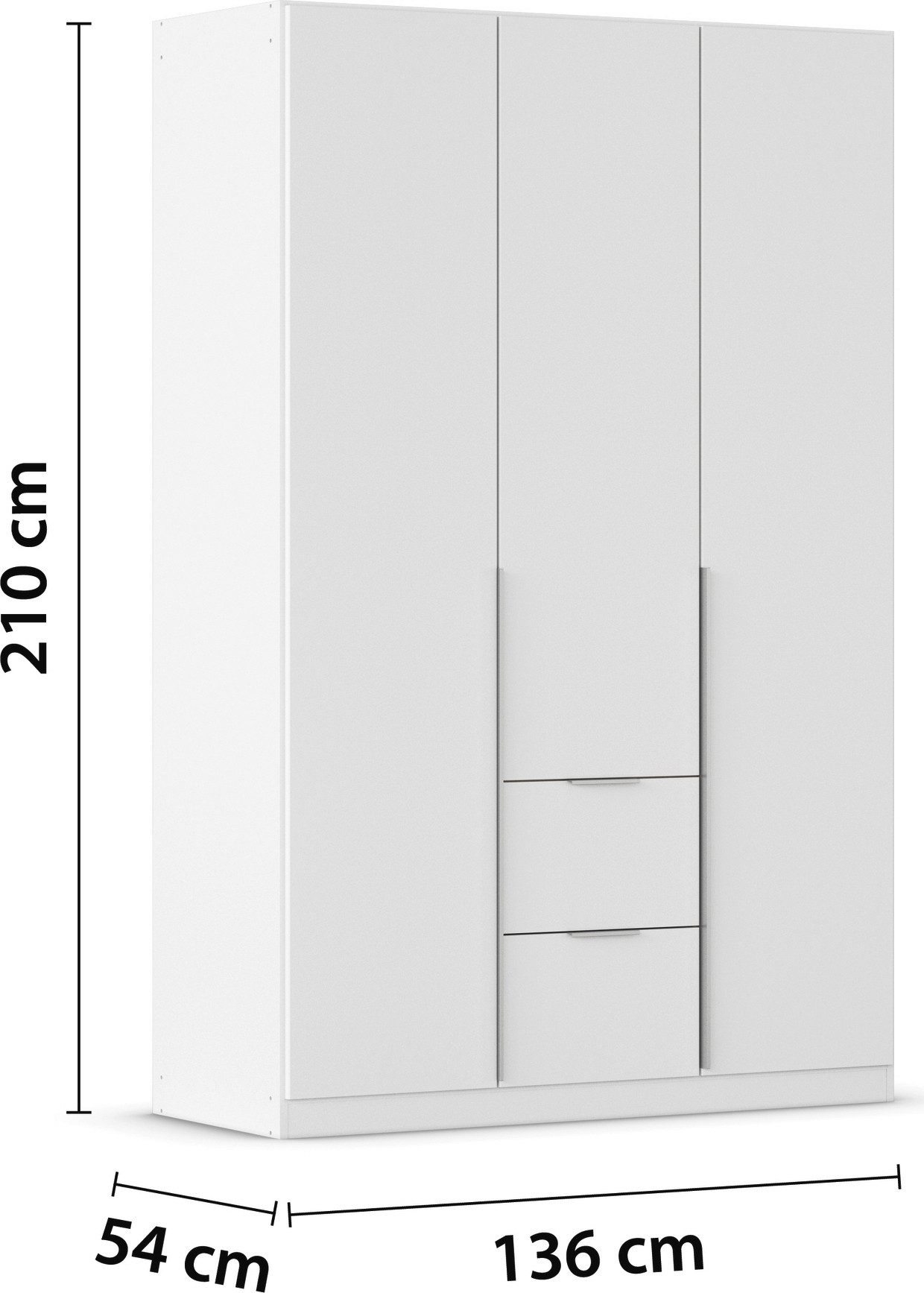 rauch Draaideurkast Kledingkast kast garderobe AGORDO met decor- of hoogglansfront