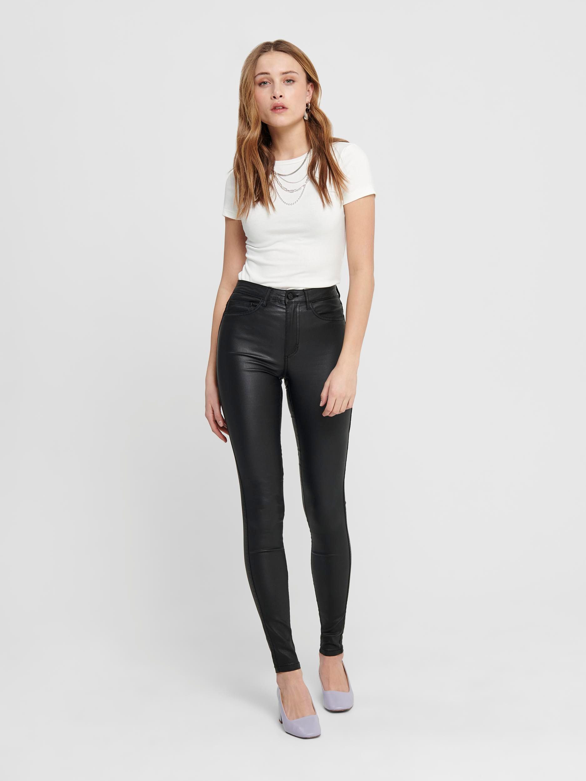 Only Imitatieleren broek Royal