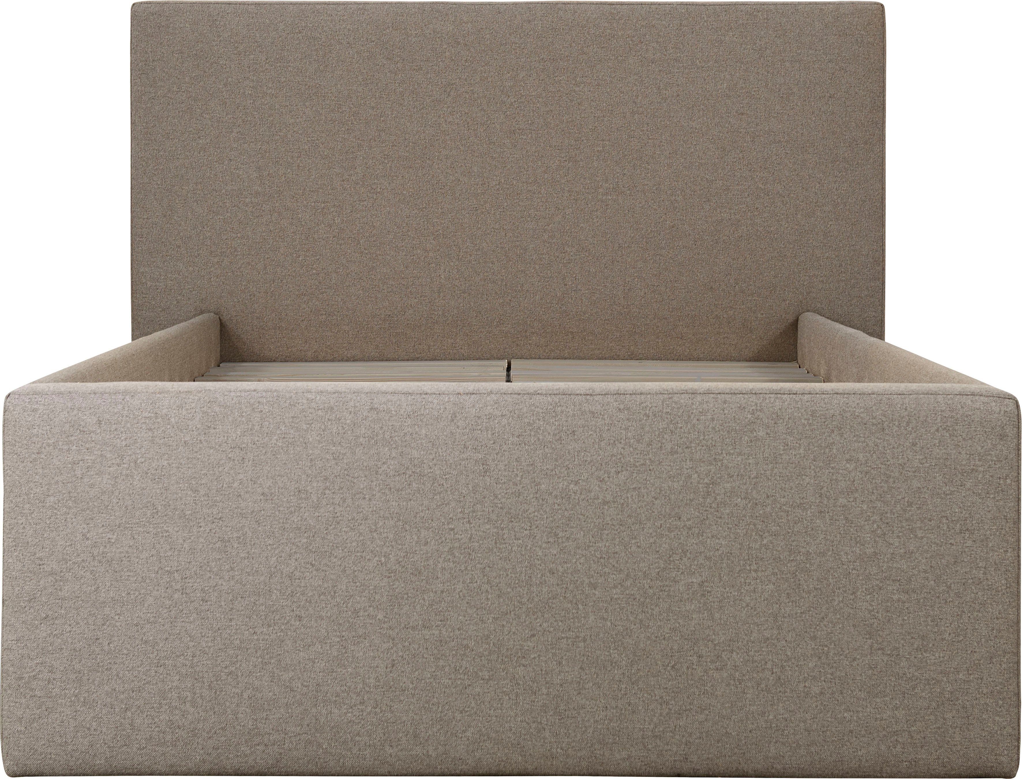 INOSIGN Gestoffeerd bed DALINA rechtlijnig hoofdbord, in 5 breedten, ook in 220 cm lengte