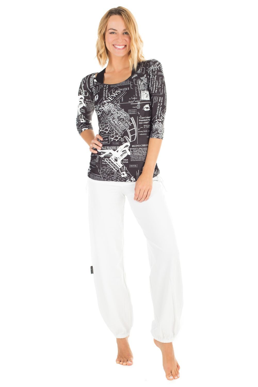 Winshape Sportbroek WH1 met aanrimpeling opzij