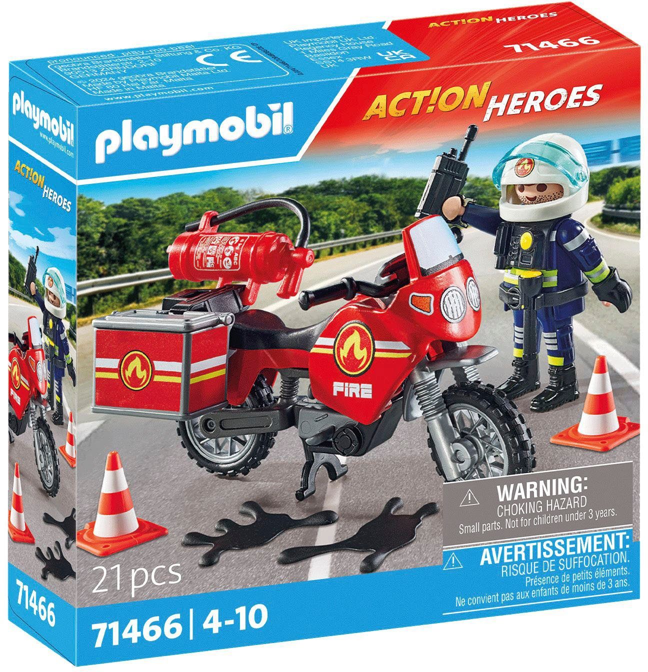 Playmobil® Constructie-speelset Brandweer op de plaats van het ongeval (71466), Action Heroes (21-delig)