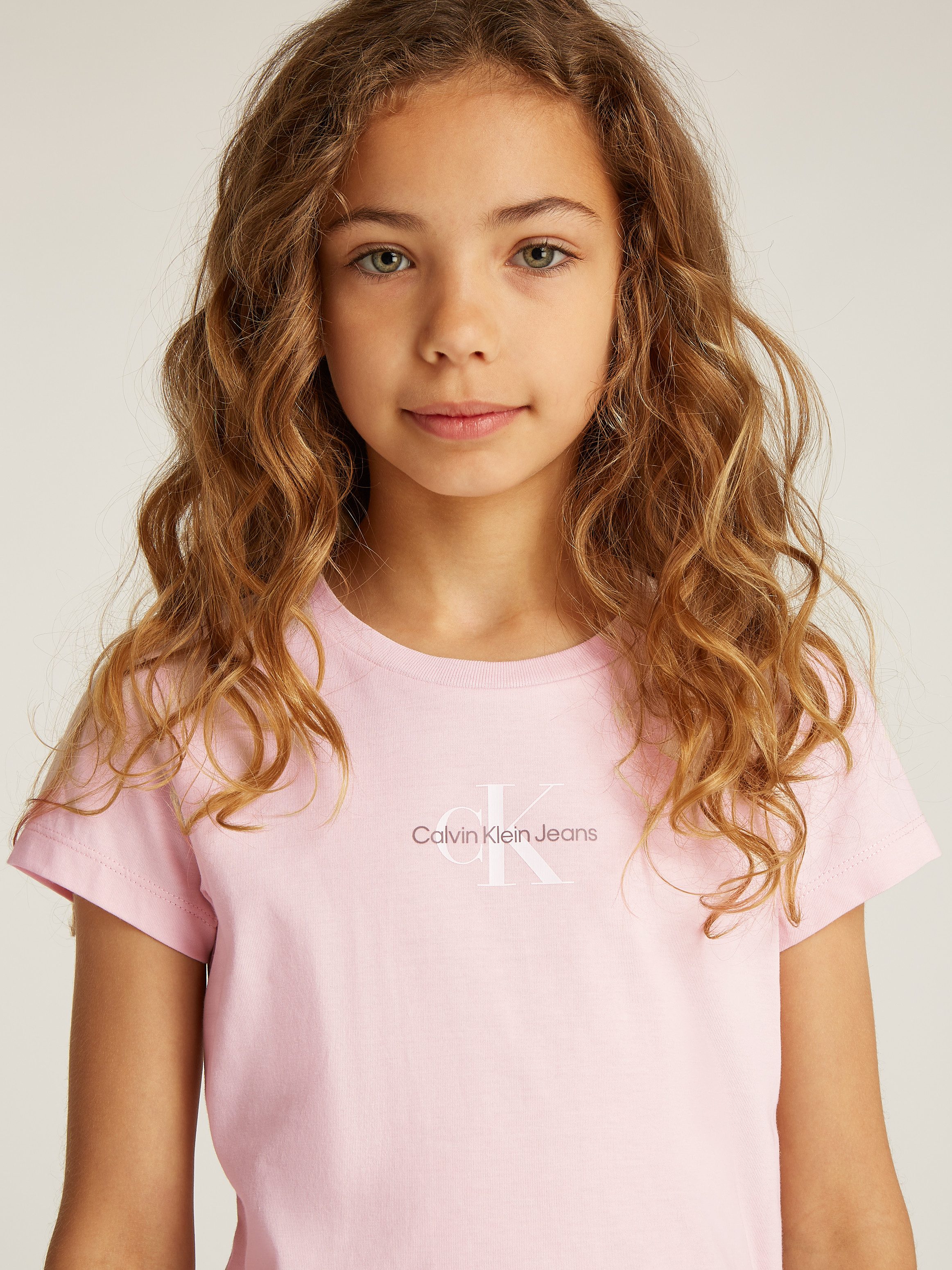 Calvin Klein T-shirt MICRO MONOGRAM TOP voor kinderen tot 16 jaar