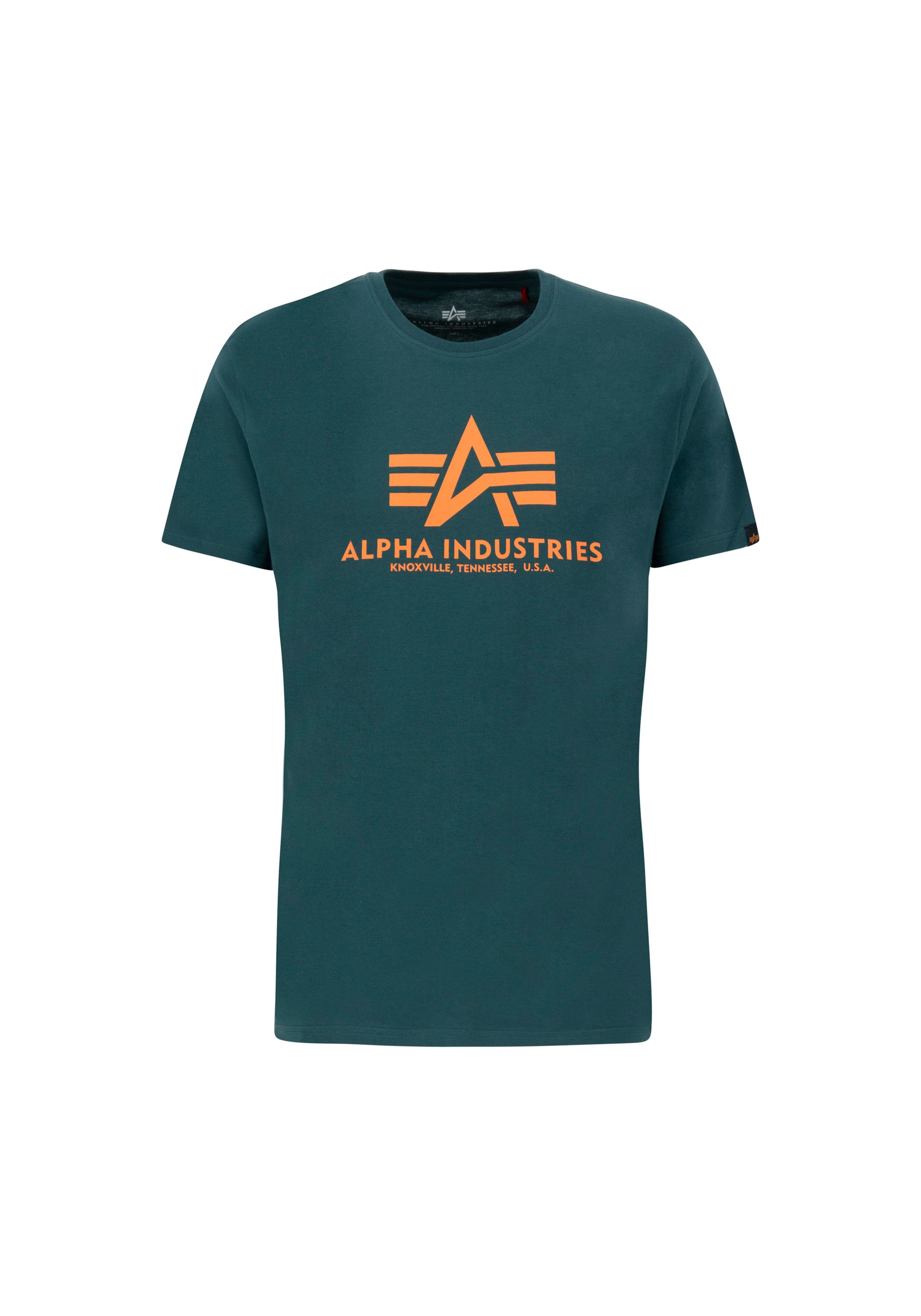 Alpha industries Heren Basic T-shirt met korte mouwen Green Heren