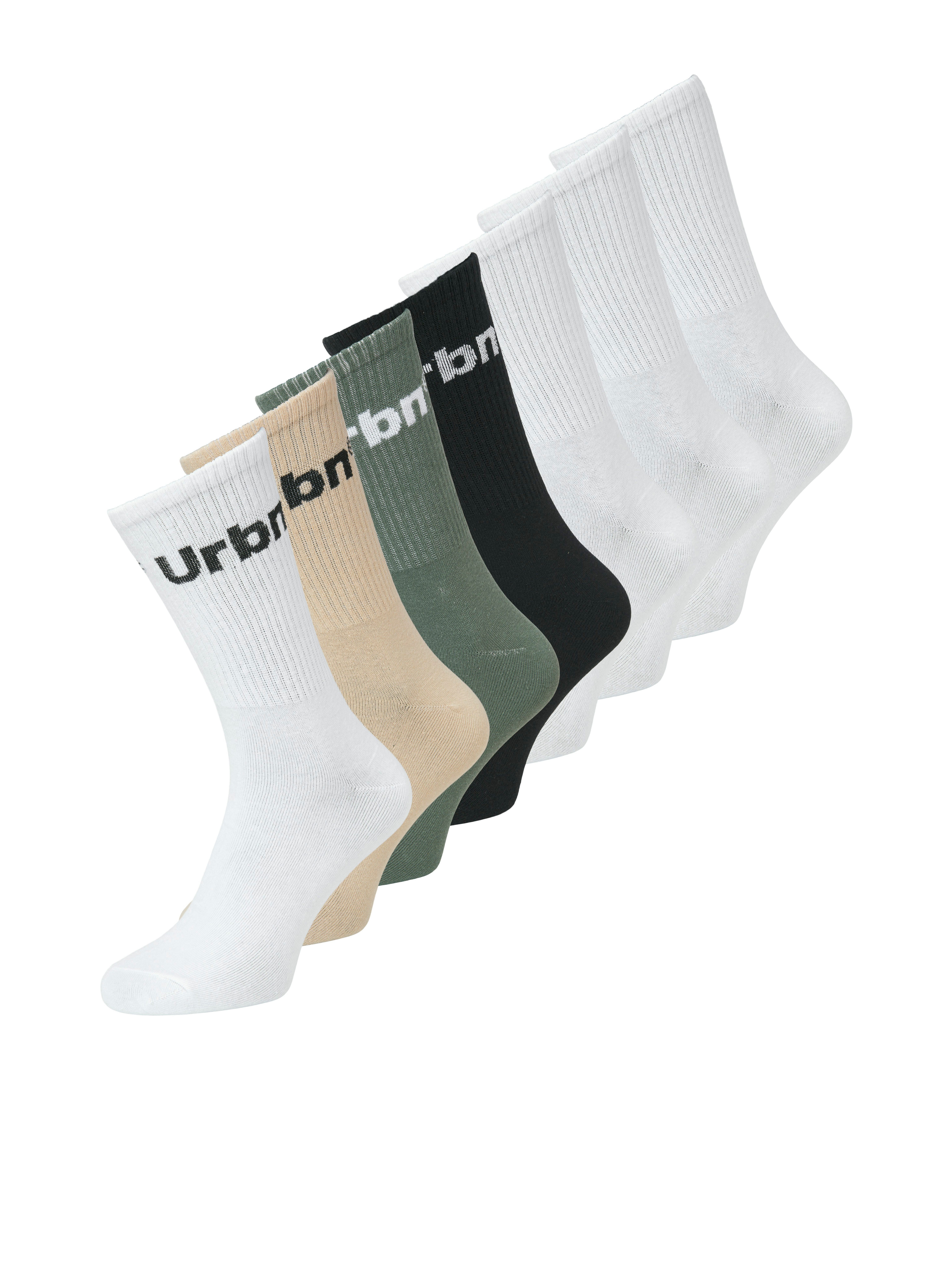 Jack & Jones Vrijetijdssokken JACURBN TENNIS SOCKS 7 PACK SN (set, 7 paar)