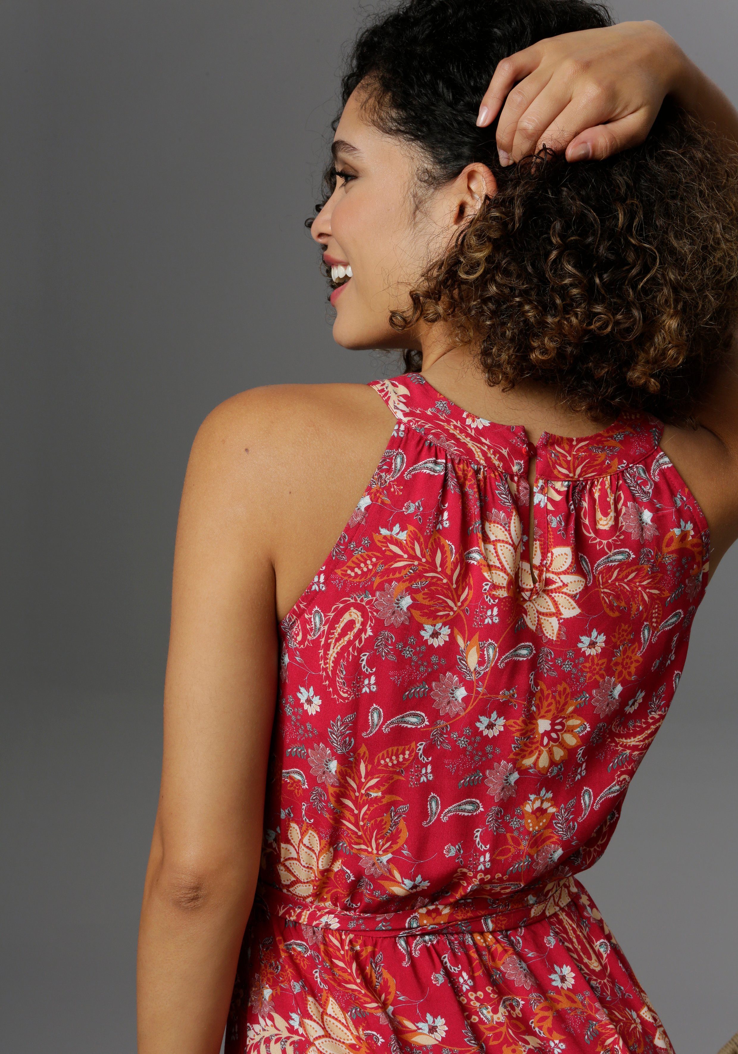 Aniston CASUAL Zomerjurk met fantasievolle bloemenprint