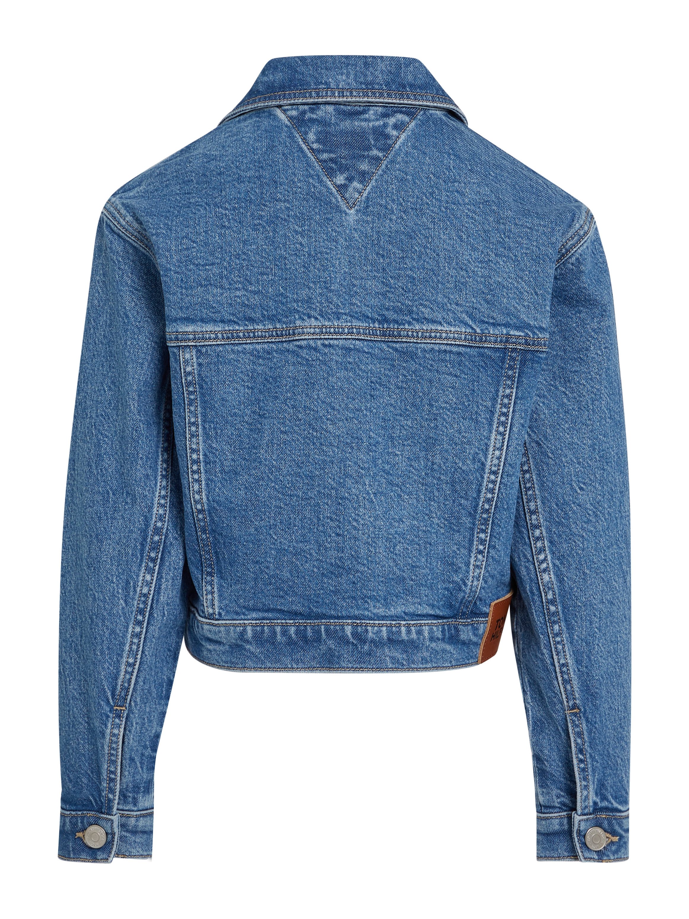 Tommy Hilfiger Jeansjack DENIM TRUCKER JACKET COMFORT Kinderen tot 16 jaar met logostiksel