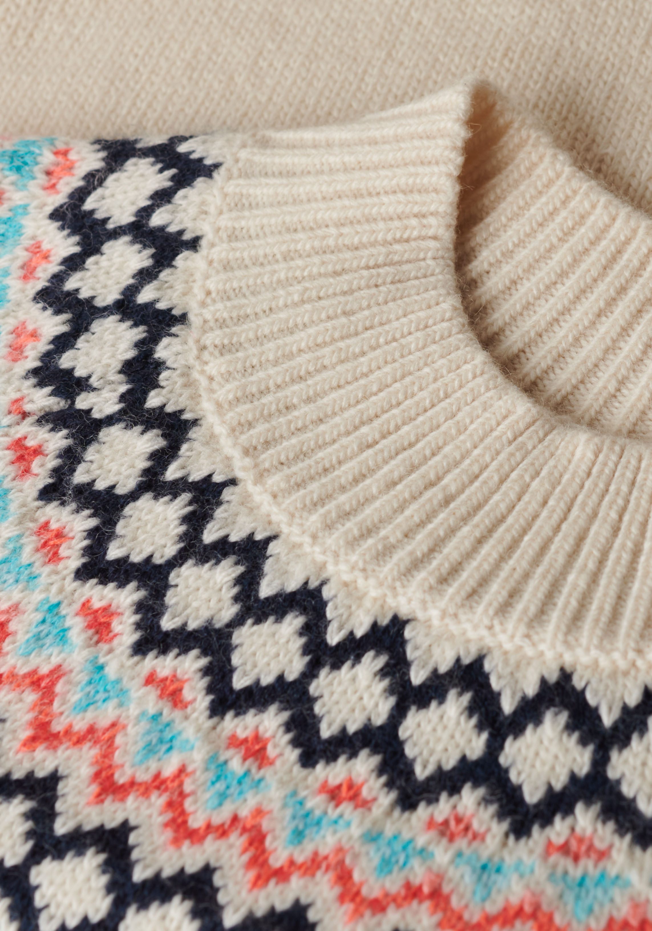 Superdry Gebreide trui FAIRISLE BRANDED JUMPER