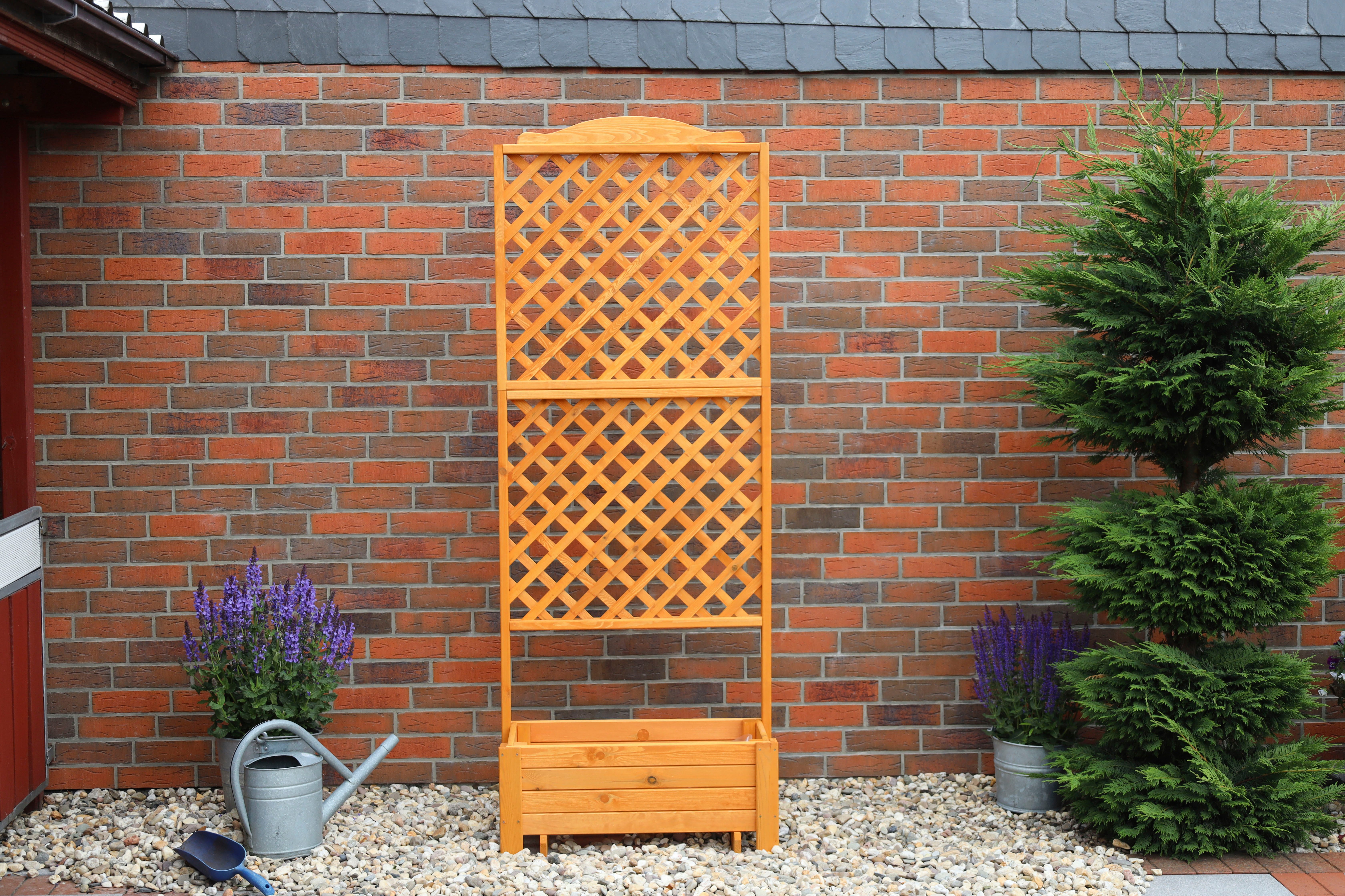 promadino Rek Romantica met plantenbak, bxdxh: 80x38x210 cm