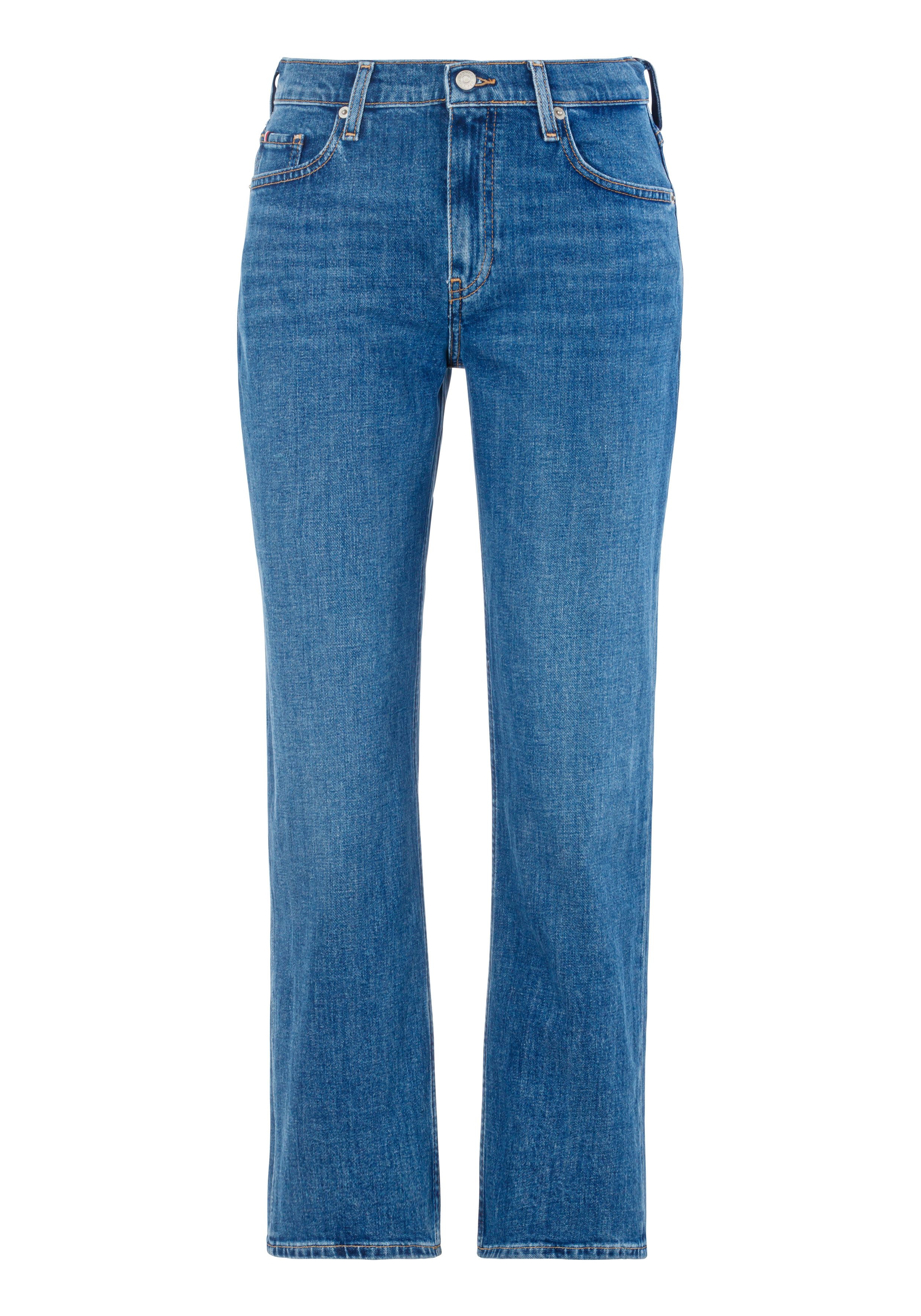 Tommy Hilfiger Straight jeans HERITAGE ROME STRAIGHT RW met lichte fadeout-effecten