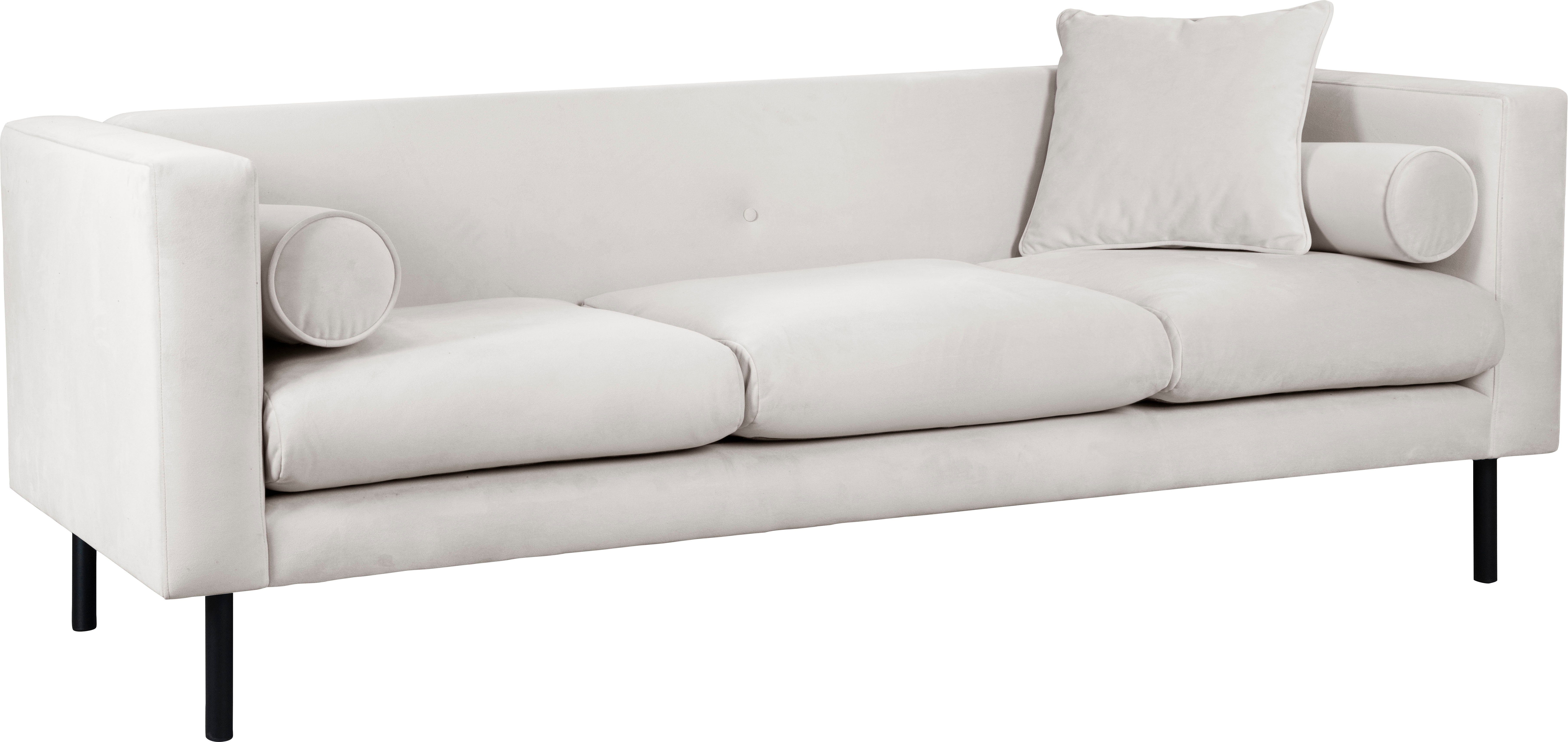 Guido Maria Kretschmer Home&Living 3-zitsbank Lillibeth designbank met golfondersteuning, afmetingen B/D/H: 218/74/83 cm Sierkussen als tweezijdig te gebruiken kussen, bekleding fluwelige look of cord