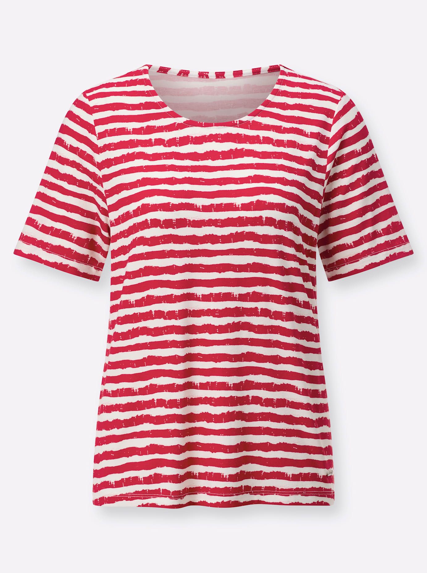 Casual Looks Shirt met korte mouwen Gestreept shirt (1-delig)