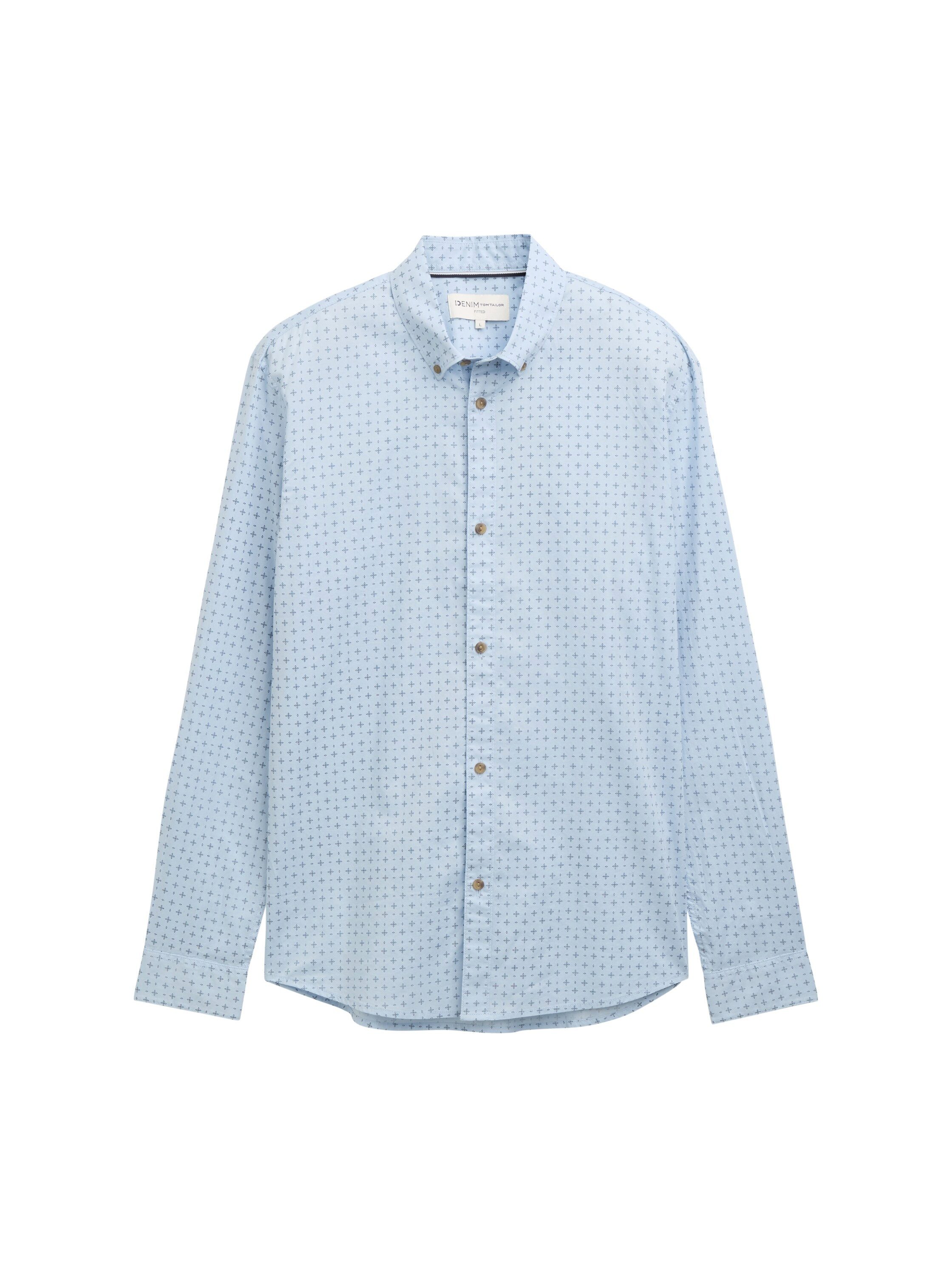 Tom Tailor Denim Overhemd met lange mouwen POPLIN met gestreept patroon