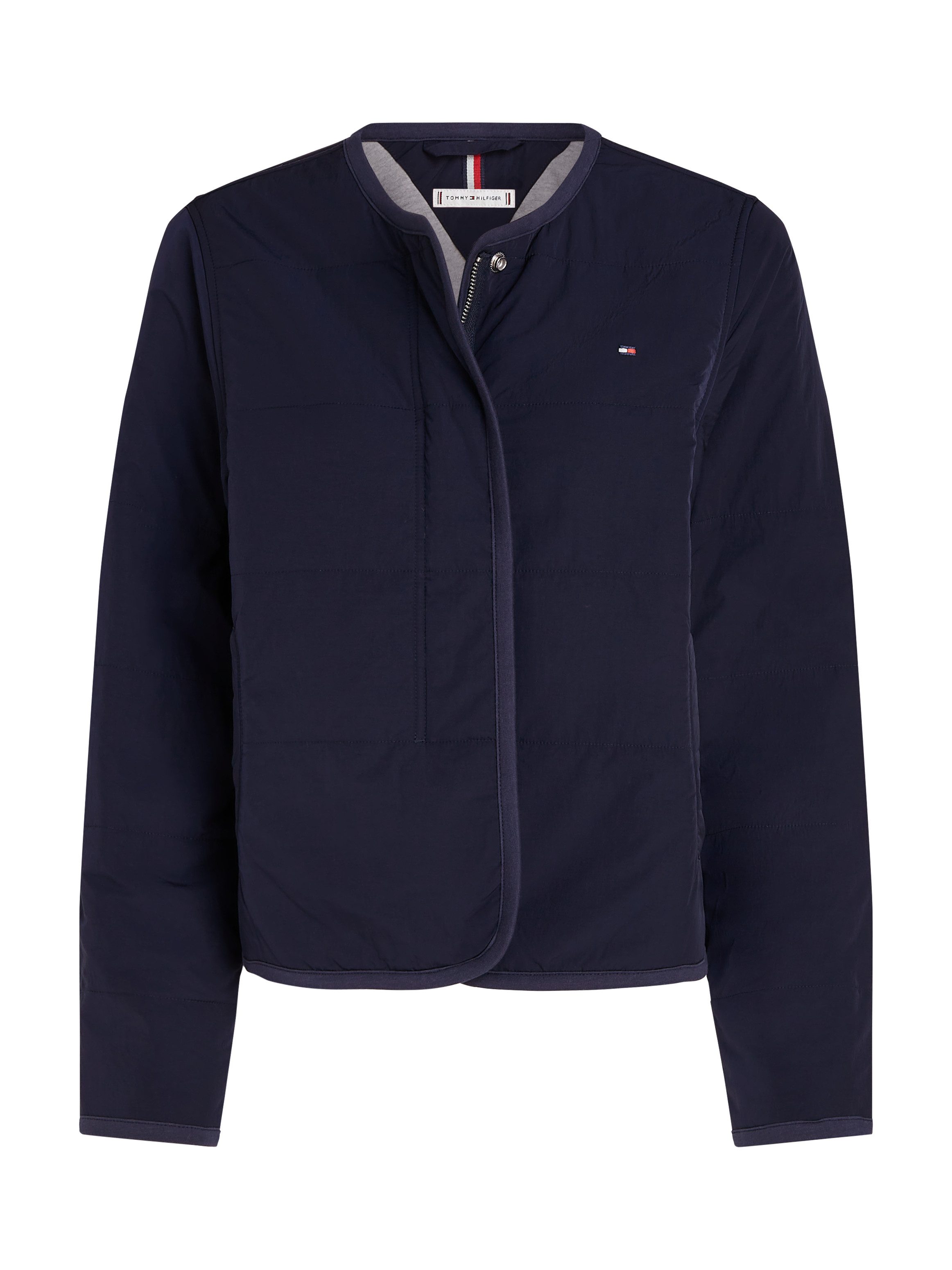 Tommy Hilfiger Gewatteerde jas JERSEY LINED JACKET met tommy jeans-merklabel