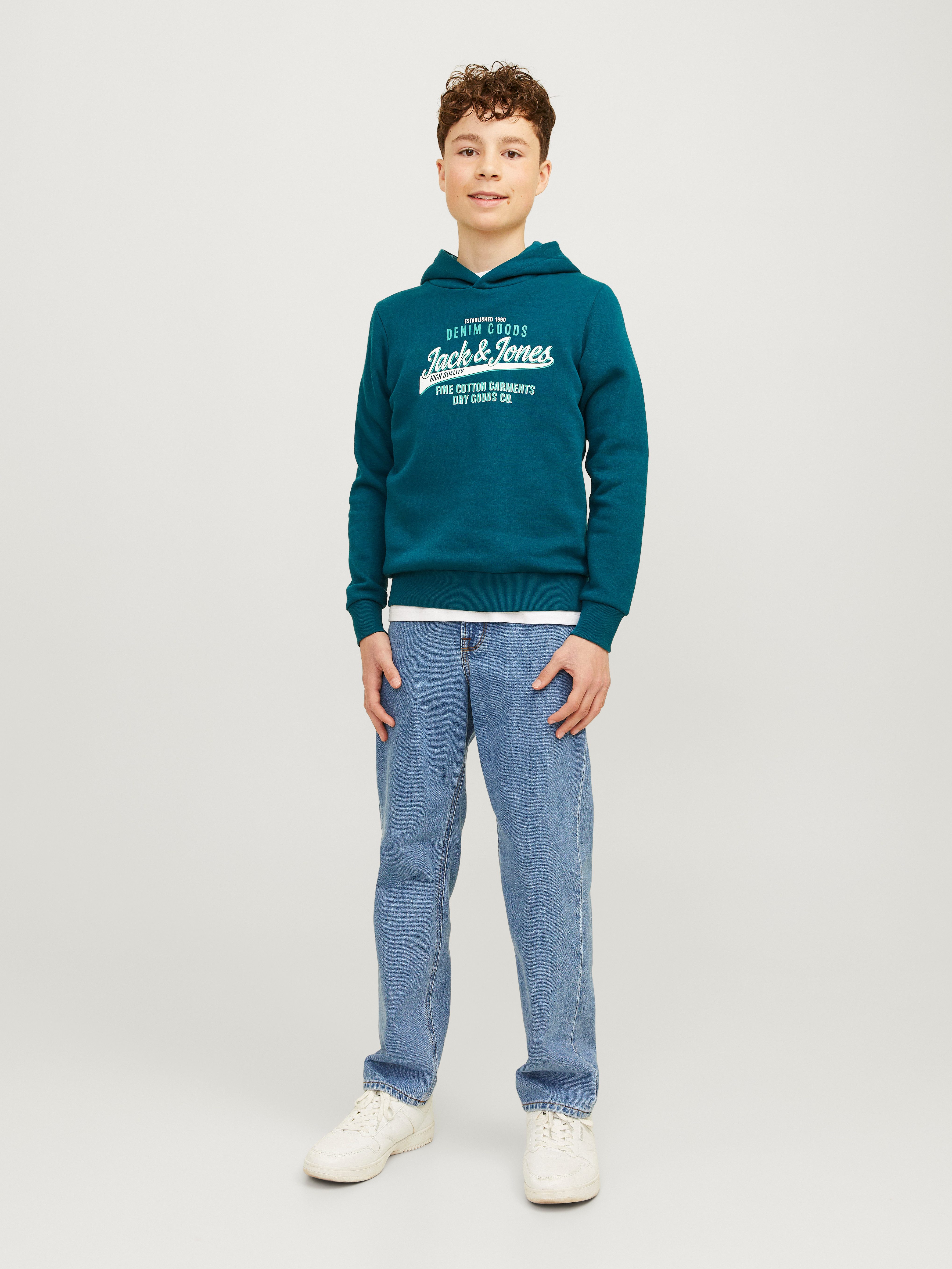 Jack & Jones Junior Hoodie JJELOGO SWEAT HOOD 2 COL 24 25 NOOS JNR