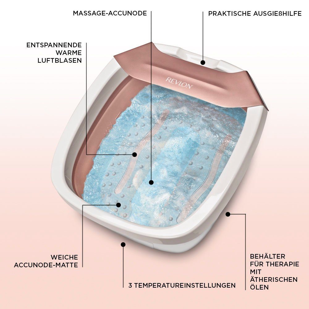 Revlon Voetbad RVFB7034E Ultiem premium-voetbad, opvouwbaar en compact, gemakkelijk op te bergen