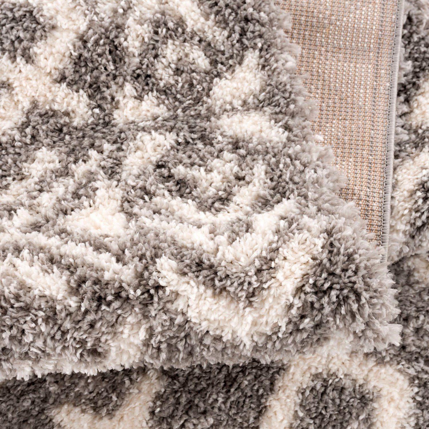 Carpet City Hoogpolig vloerkleed Pulpy 514 bijzonder zacht, met franje, etno-look