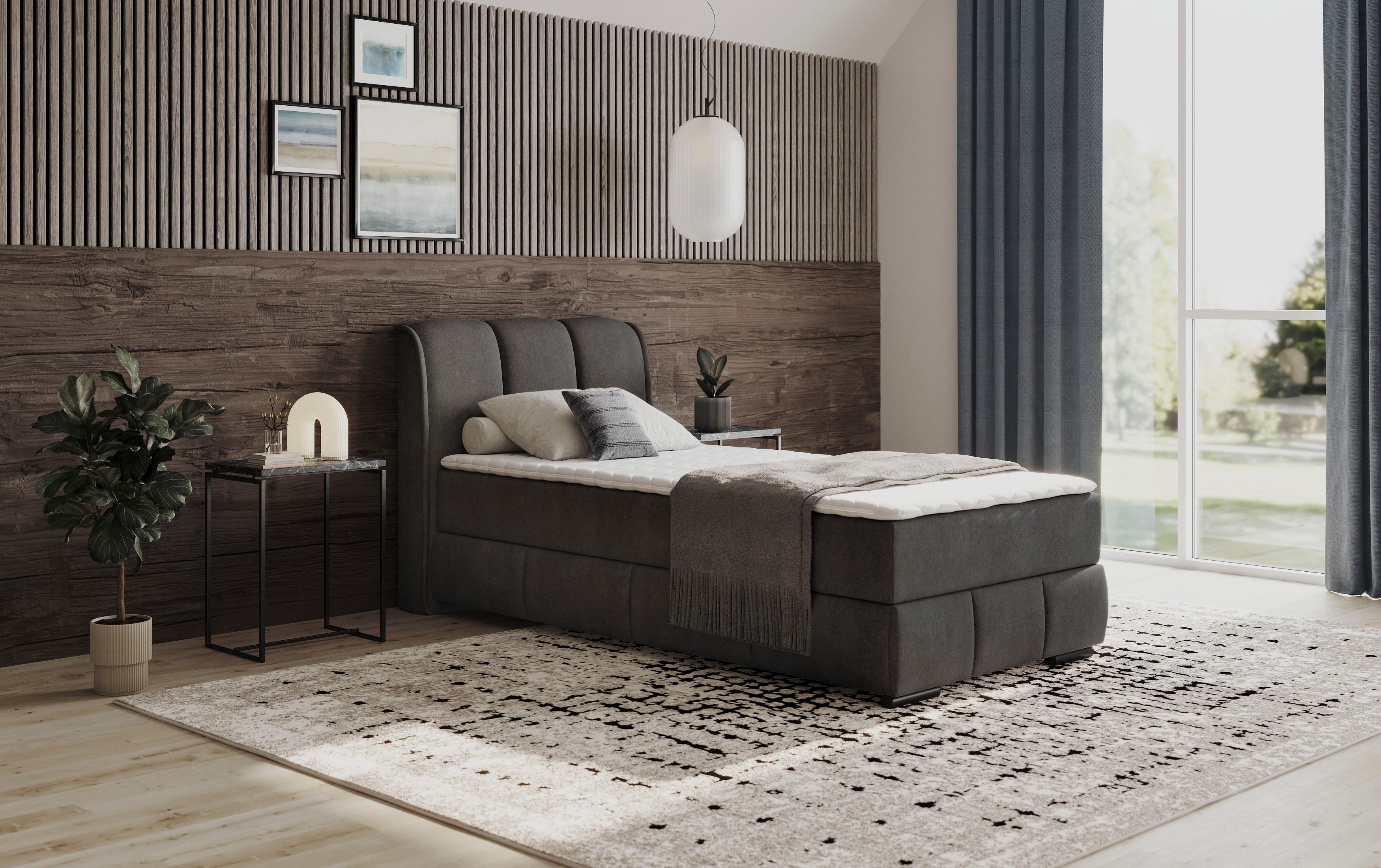 INOSIGN Boxspring Bethany met bedkist, incl. matras Topmatras en sierkussen, in verschillende hardheden beschikbaar