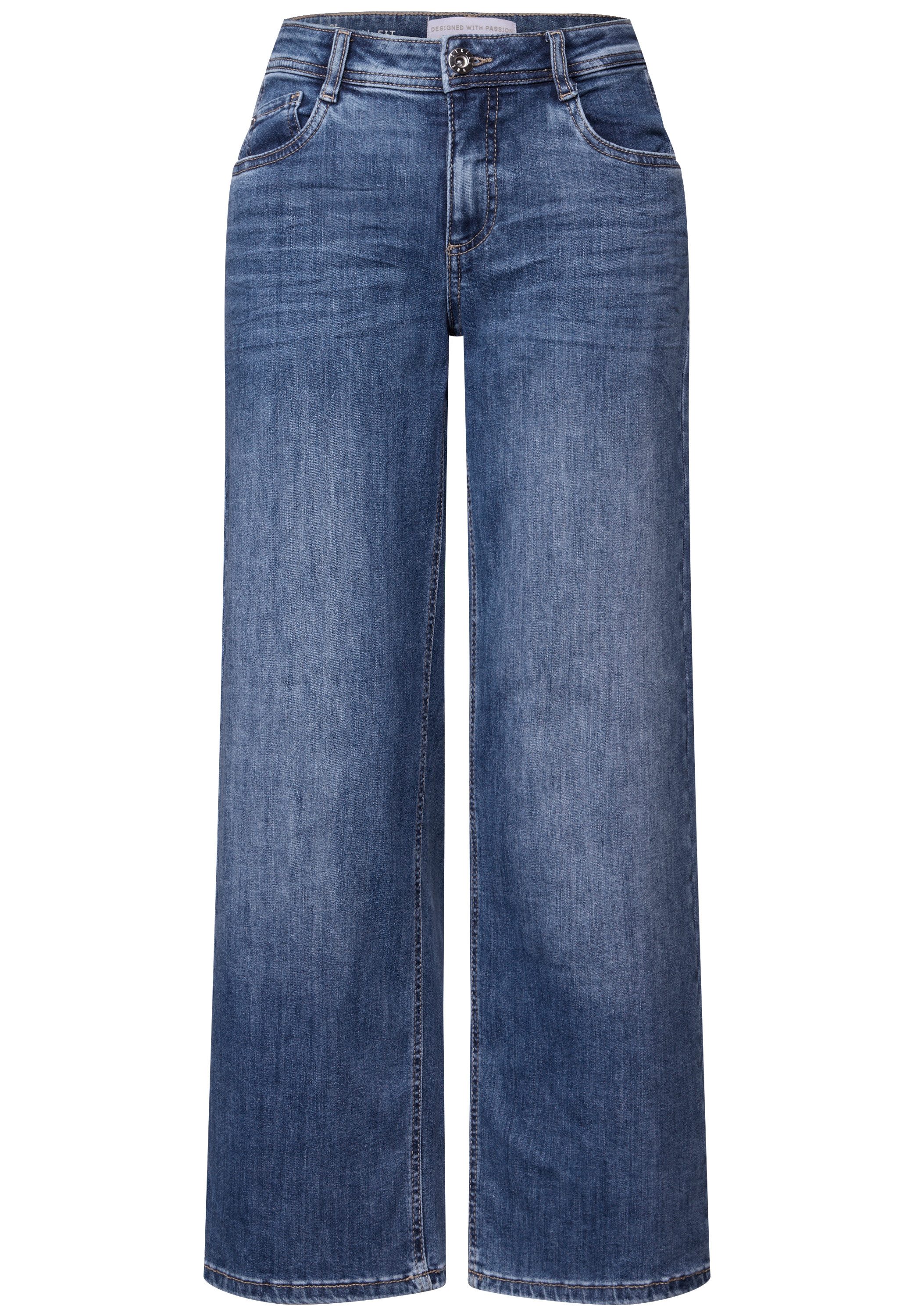 STREET ONE Wijde jeans in five-pocketsstijl