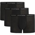 tommy hilfiger underwear boxershort weefband met logo (set, 3 stuks, set van 3) zwart