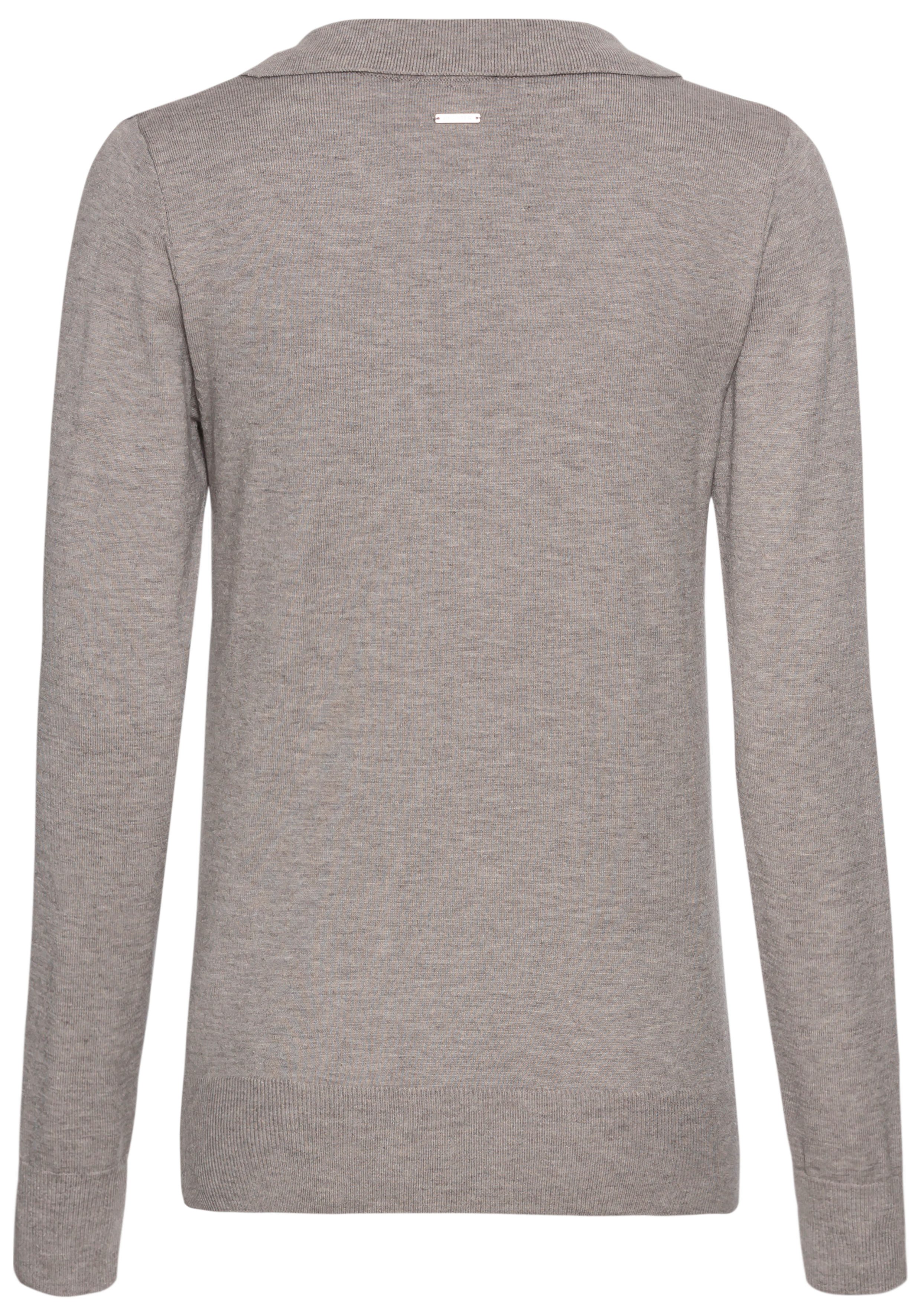HECHTER PARIS Trui met polokraag met elegante v-hals