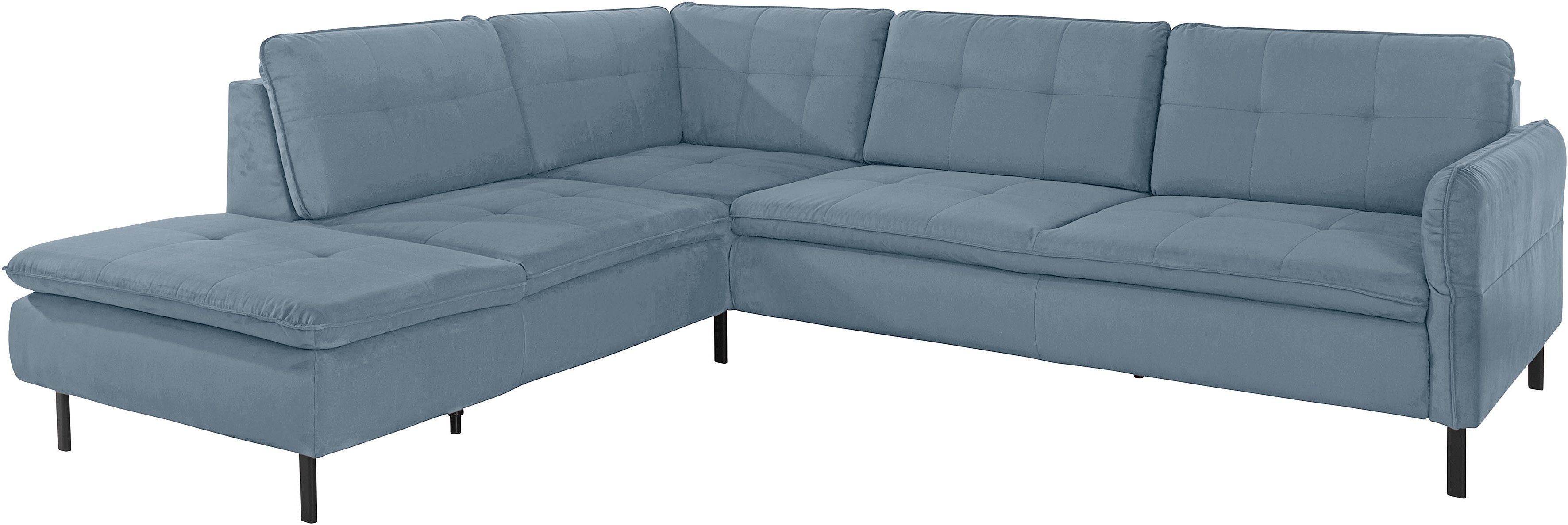 INOSIGN Hoekbank Birkholm L-vorm Verstelbare armleuningen, ook in Easy Clean bekleding - met water te reinigen