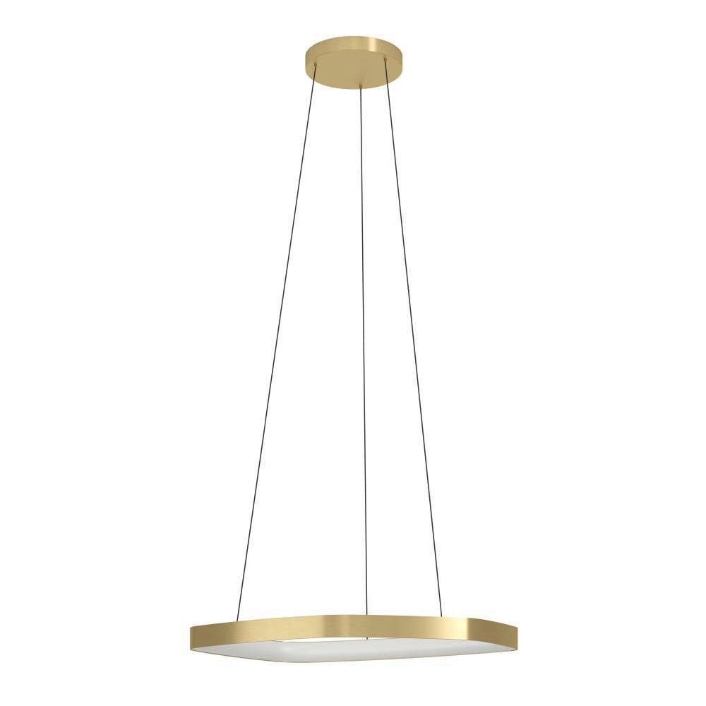 EGLO Hanglamp VALLEROSA dimbare pendelleuchte, metall in messing-gebürstet, lampe, ø 58 cm (1 stuk)