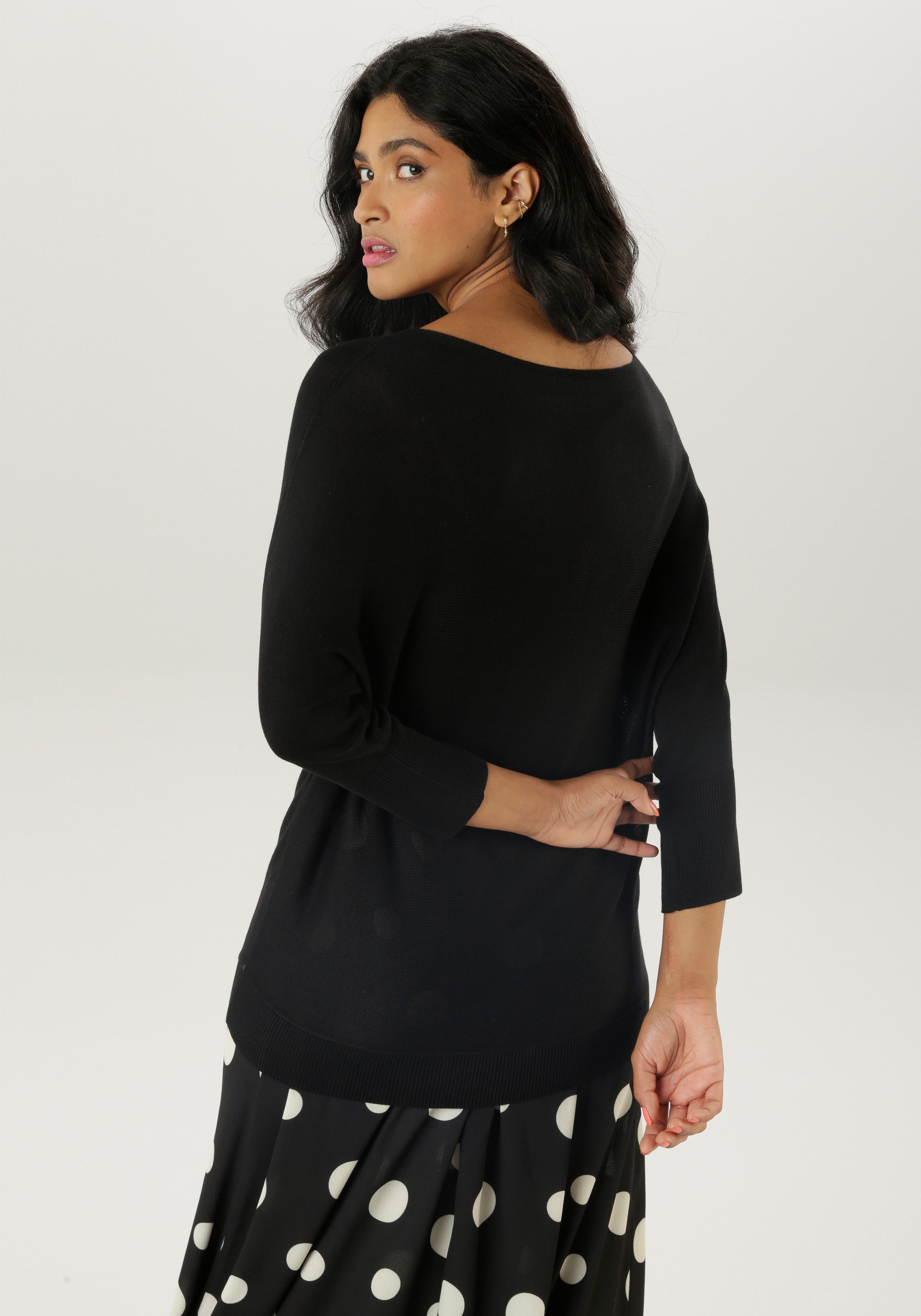 Aniston SELECTED Gebreide trui met boothals - nieuwe collectie