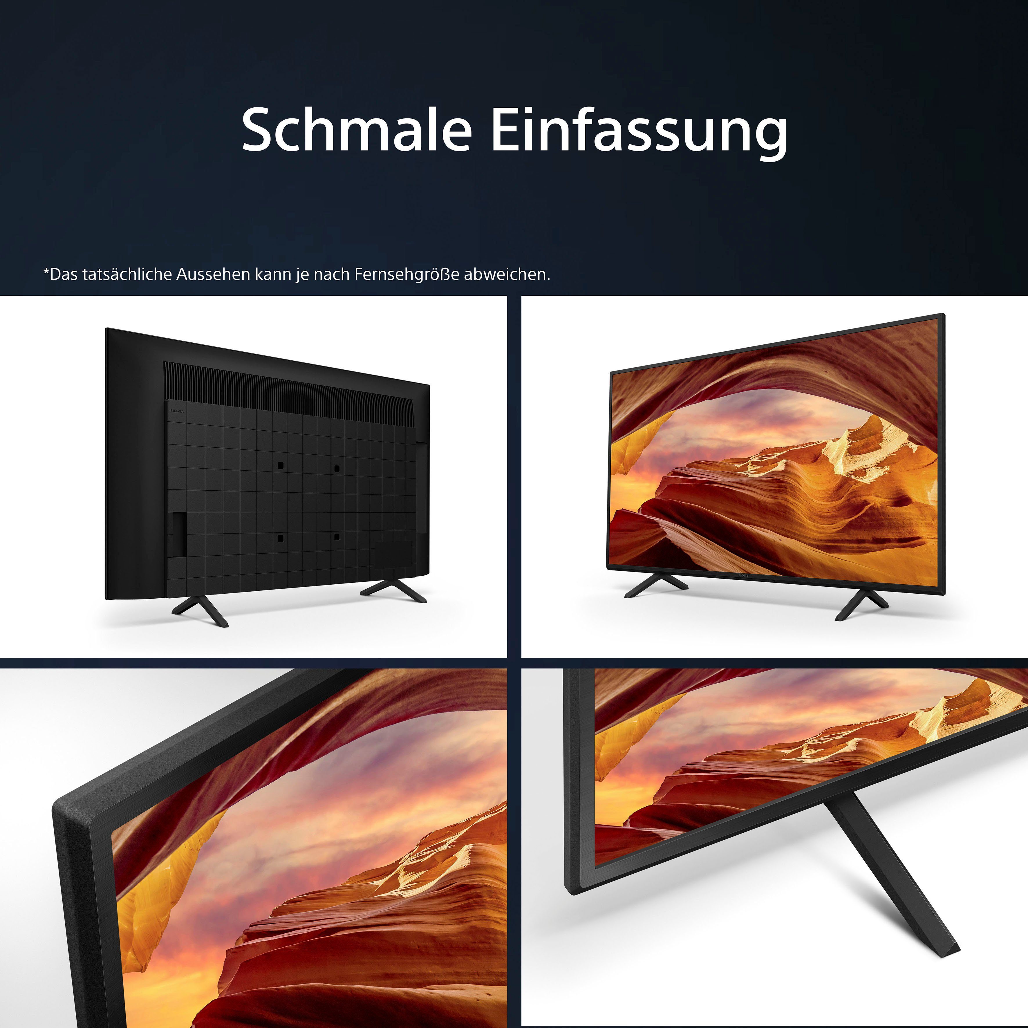 Sony Led-TV KD-65X75WL, 164 cm / 65", 4K Ultra HD, Google TV, Smart TV, BRAVIA CORE, HDMI 2.1, gaming menu