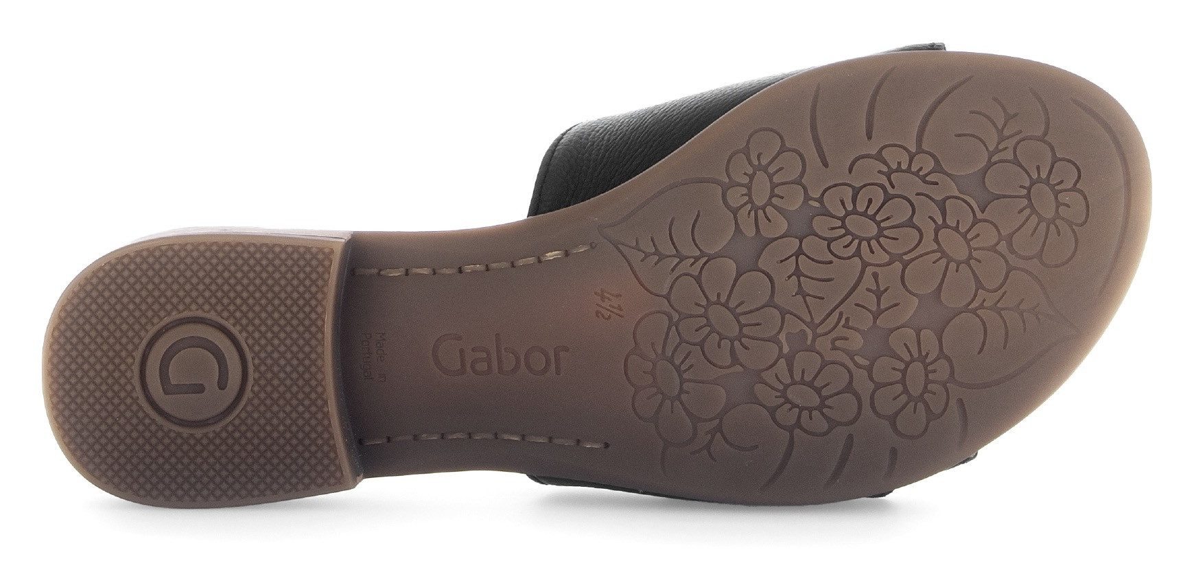 Gabor Slippers Rhodos , blokhak, zomerschoen, comfortabele schoen in breedte g (= breed)