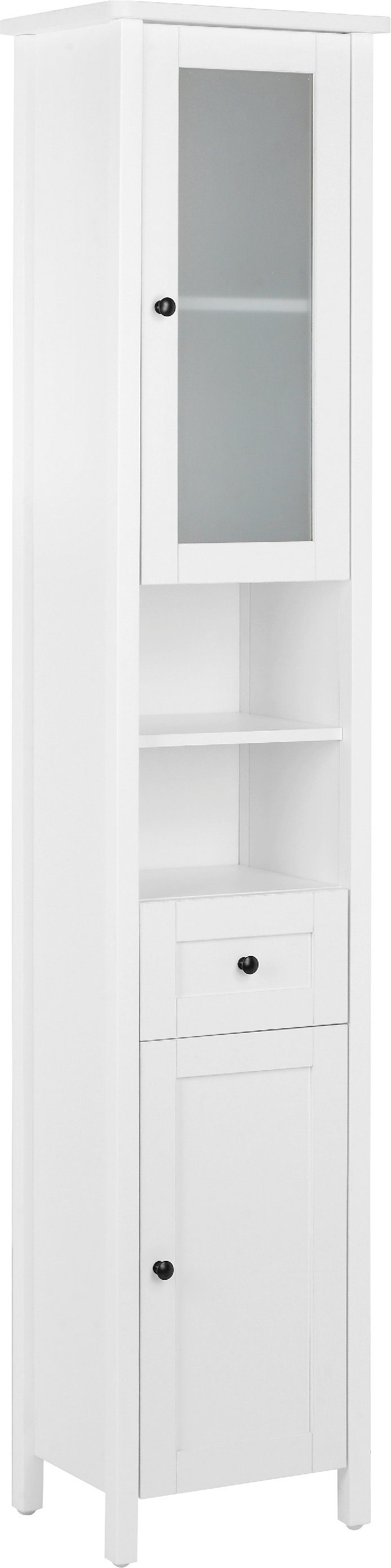 welltime Hoge kast Aalborg Kast badkamerkast Badkamermeubel in landelijke stijl, breedte 40 cm