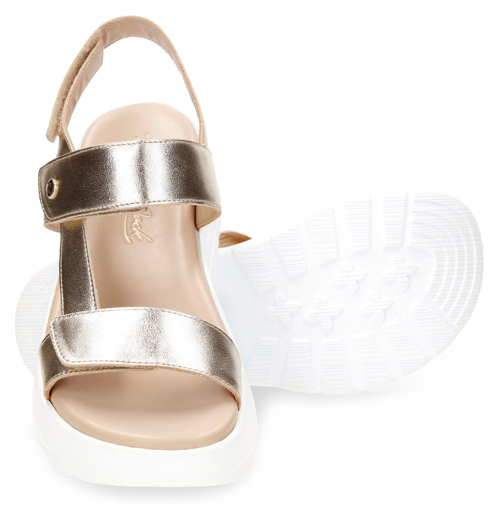 Panama Jack Plateausandalen Noor Shine Zomerschoen, klittenbandschoen, sandalette met lichte loopzool