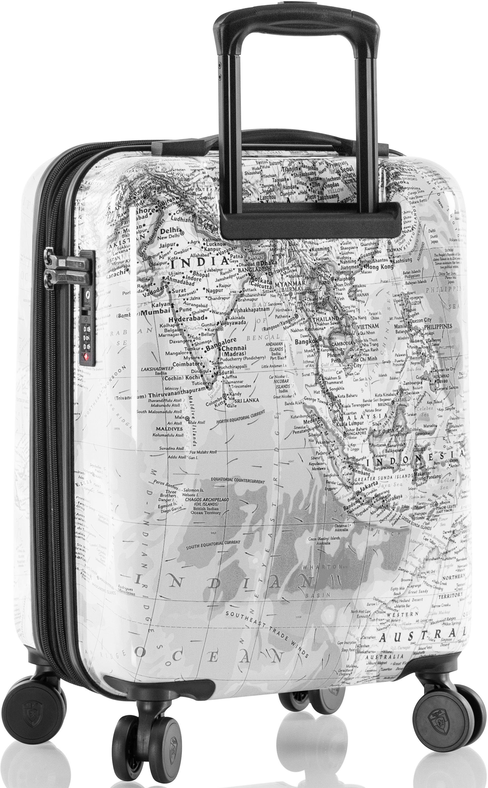 Heys Hardshell-trolley Journey 3G zwart wit 53 cm x Joachim Llambi handbagagekoffer reisbagage