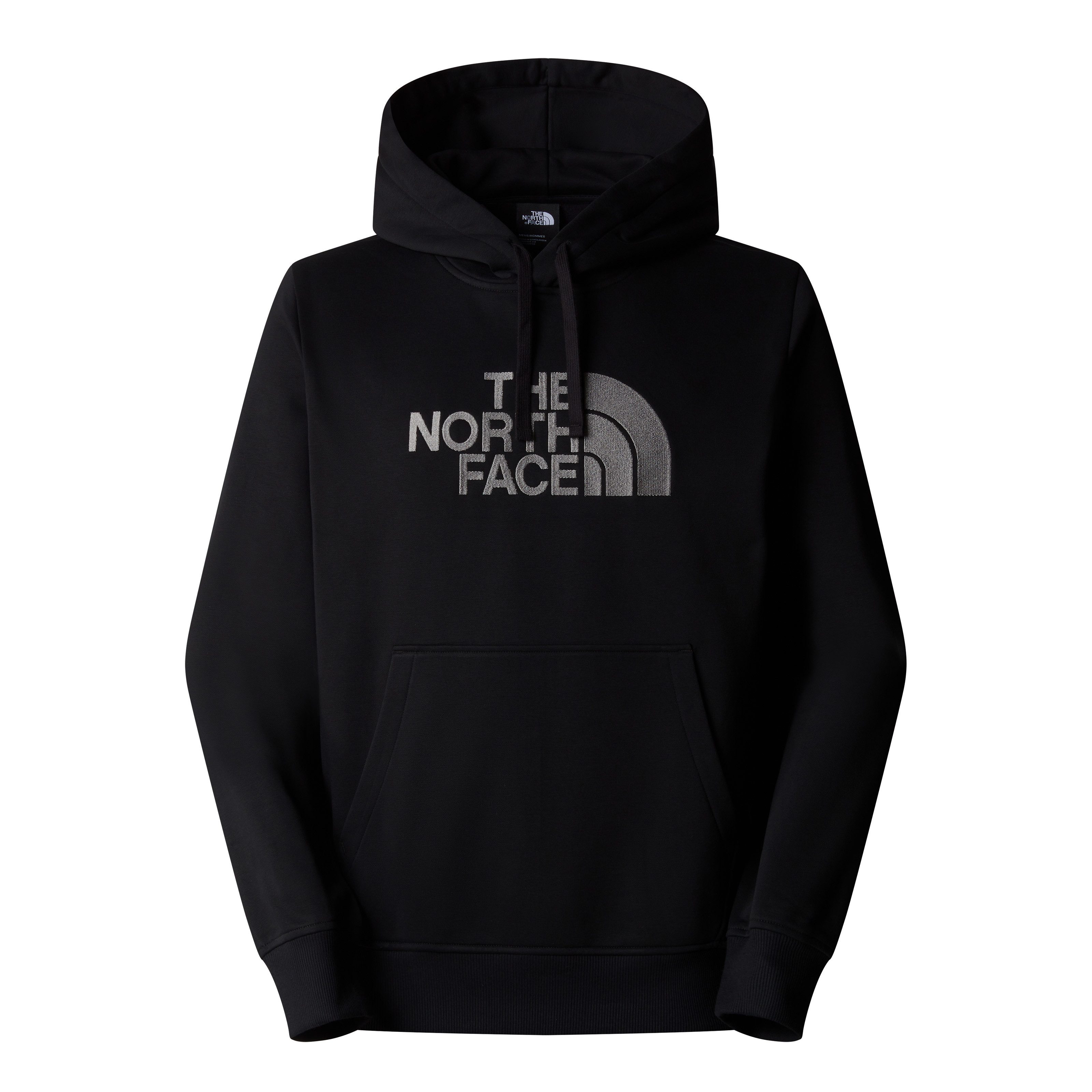 The North Face Geborduurde hoodie met kangoeroezak Black Heren