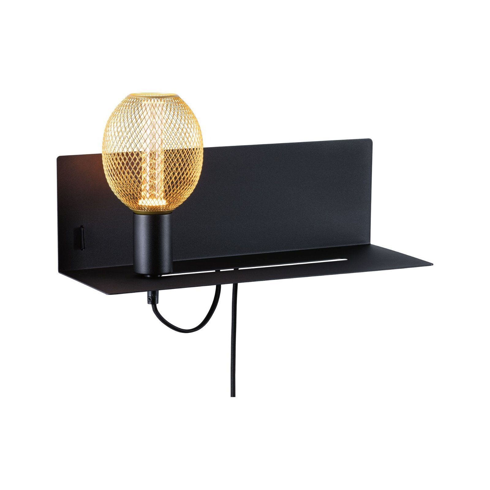 Paulmann Wandlamp Devara max. 1x40W USBC 230V metaal