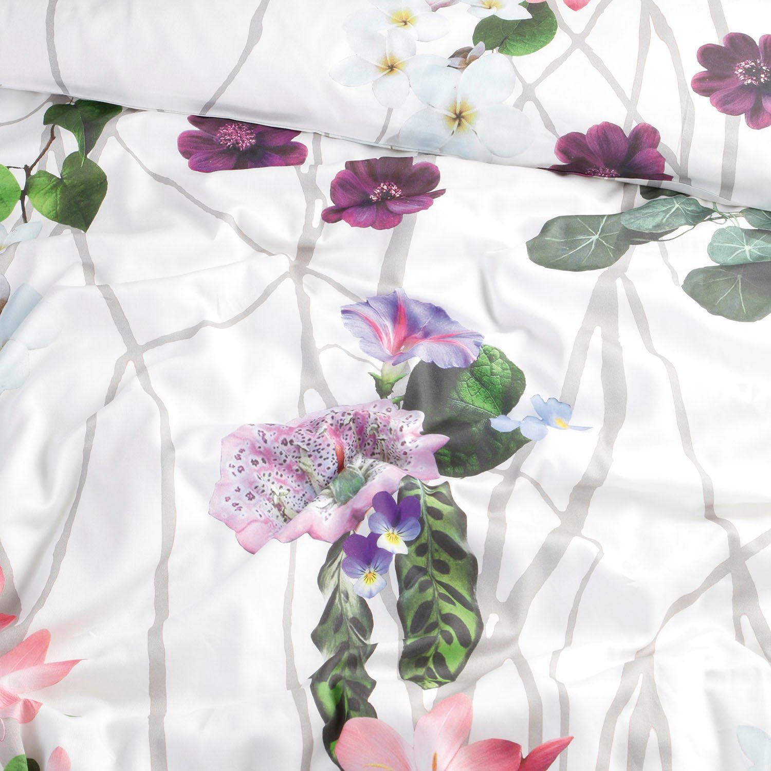 Cinderella Overtrekset Tiara met bloemenprint (2-delig)