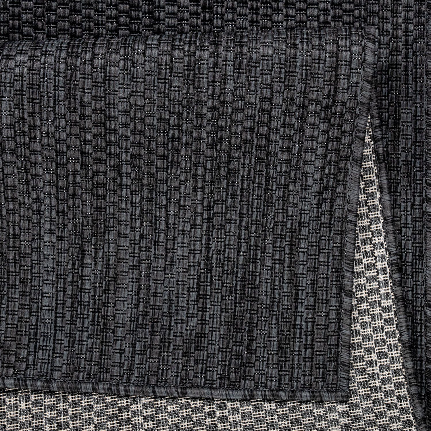 Bruno Banani Vloerkleed Venezia Platweefsel, sisal-look, mêlee, uv-bestendig, geschikt voor buiten