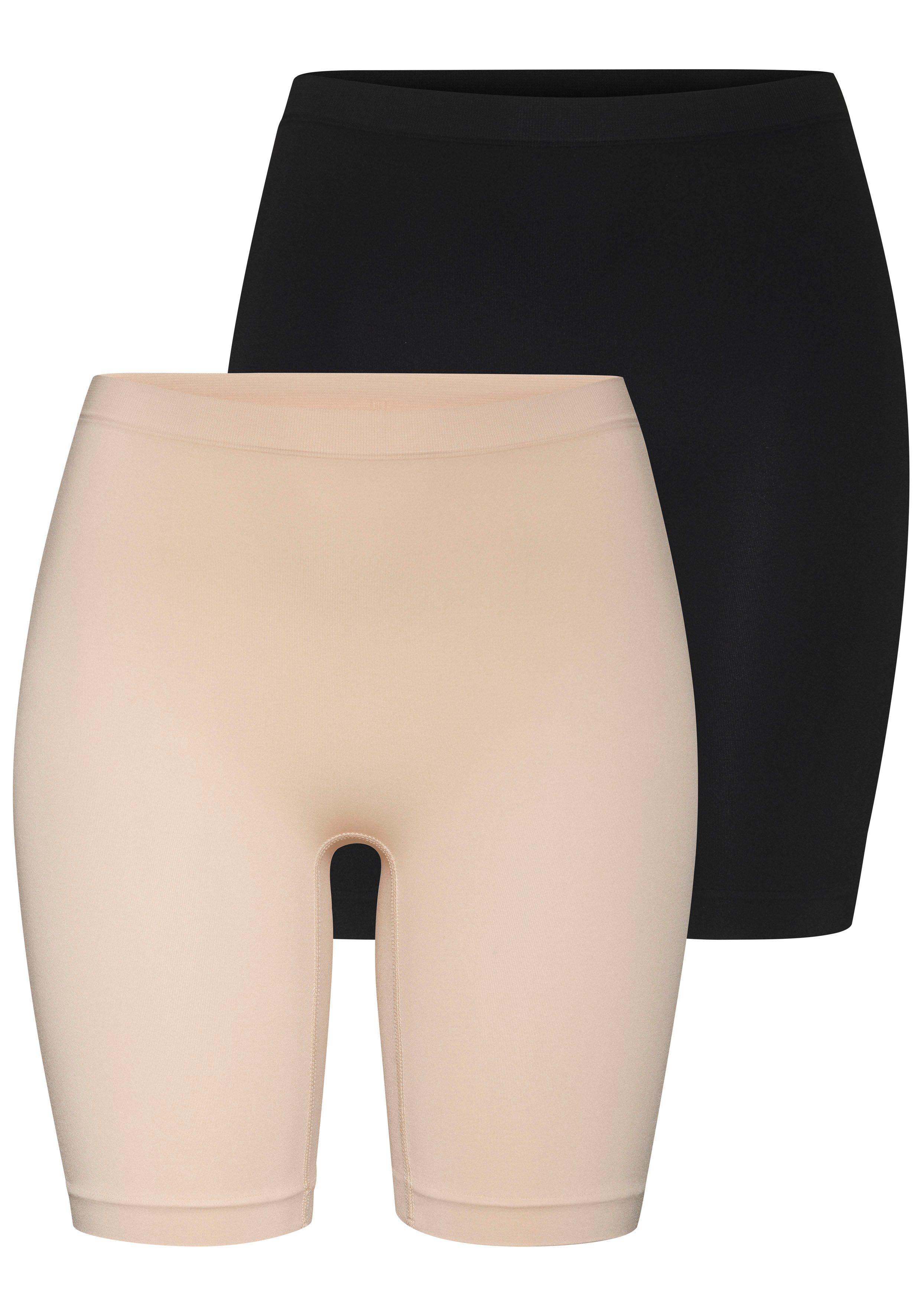 Lascana Hipster Extralang en naadloos (Set van 2) dames slips maat 32/34 zwart
