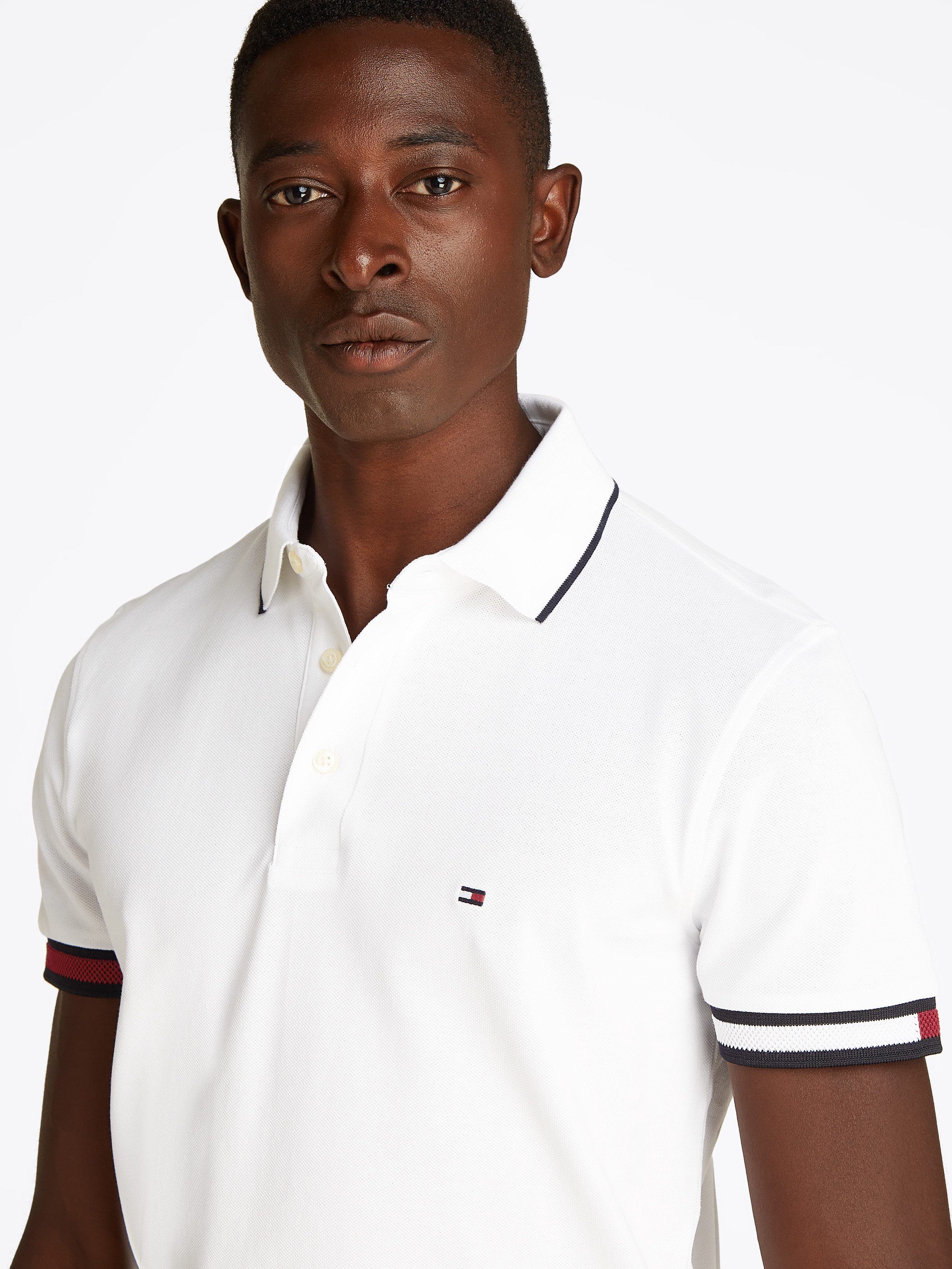 Tommy Hilfiger Poloshirt FLAG CUFF SLIM FIT POLO