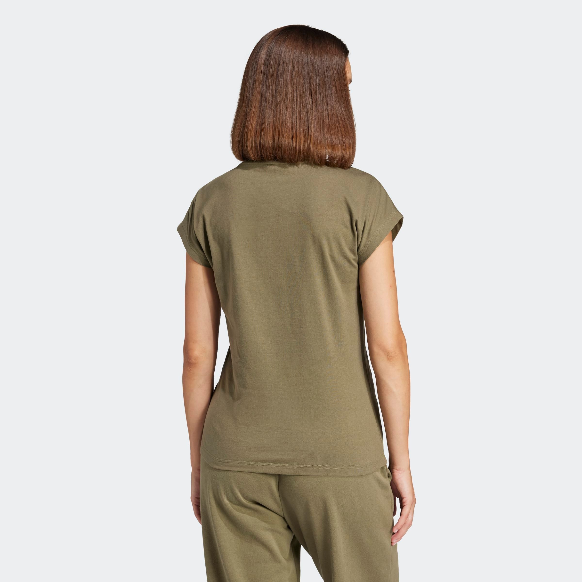 adidas Sportswear T-shirt W LIN SJ T Basic T-shirt van zacht materiaal