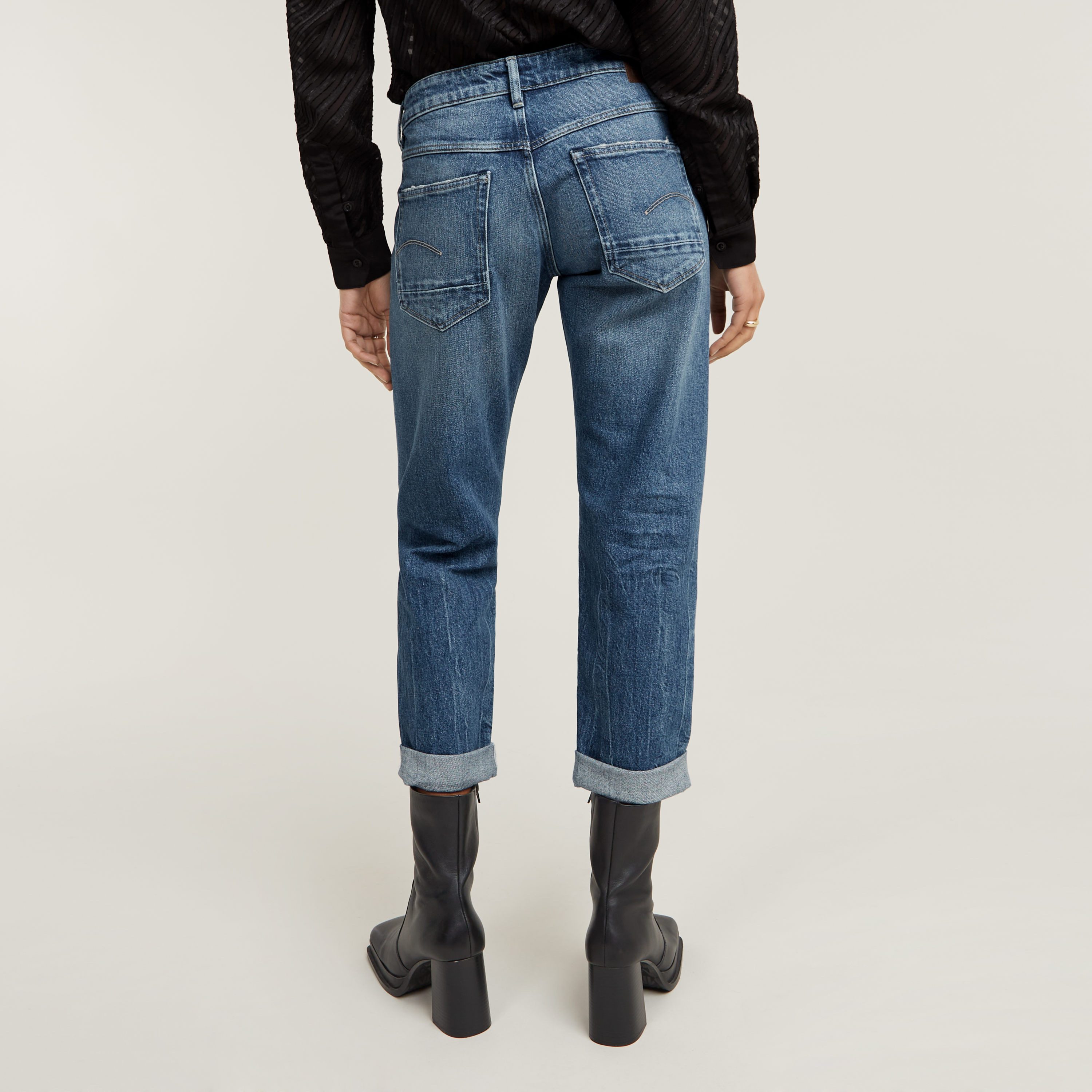 G-Star RAW Boyfriendjeans Kate Katoen-stretch denim kwaliteit voor meer draagcomfort