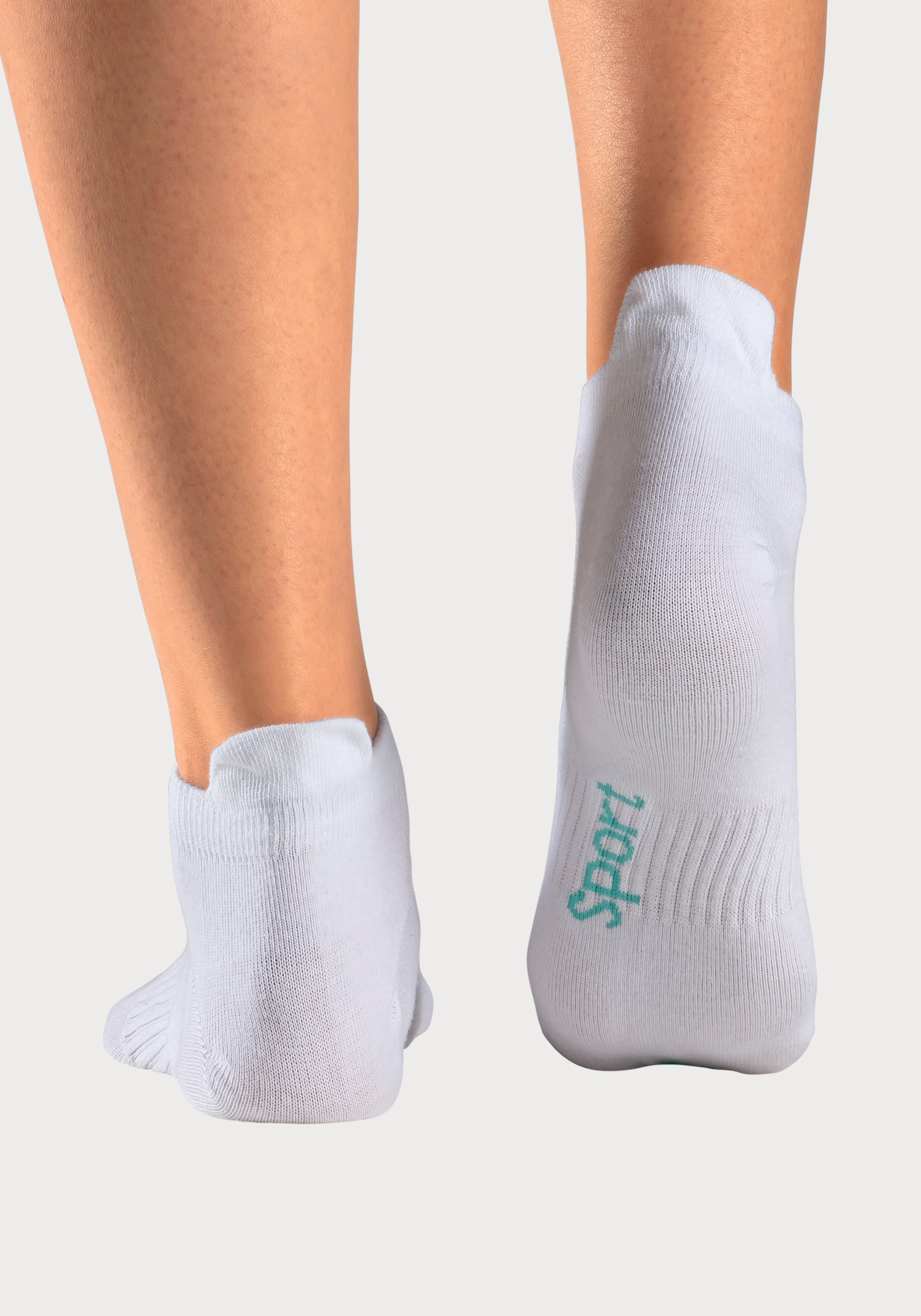 Bench. Sneakersokken met fijne mesh constructie en middenvoetrubber (set, 6 paar)