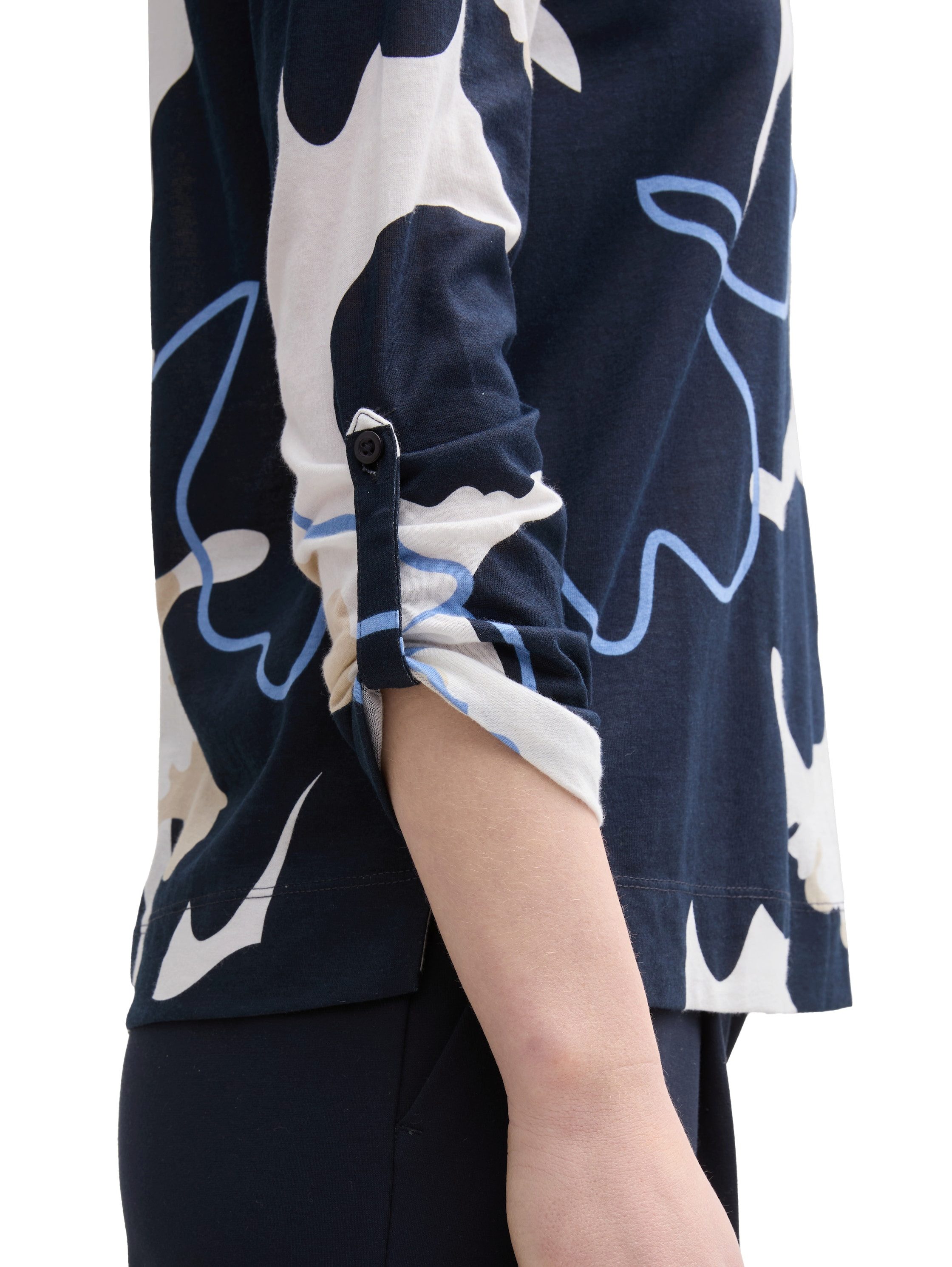 Tom Tailor Shirt met lange mouwen met print all-over