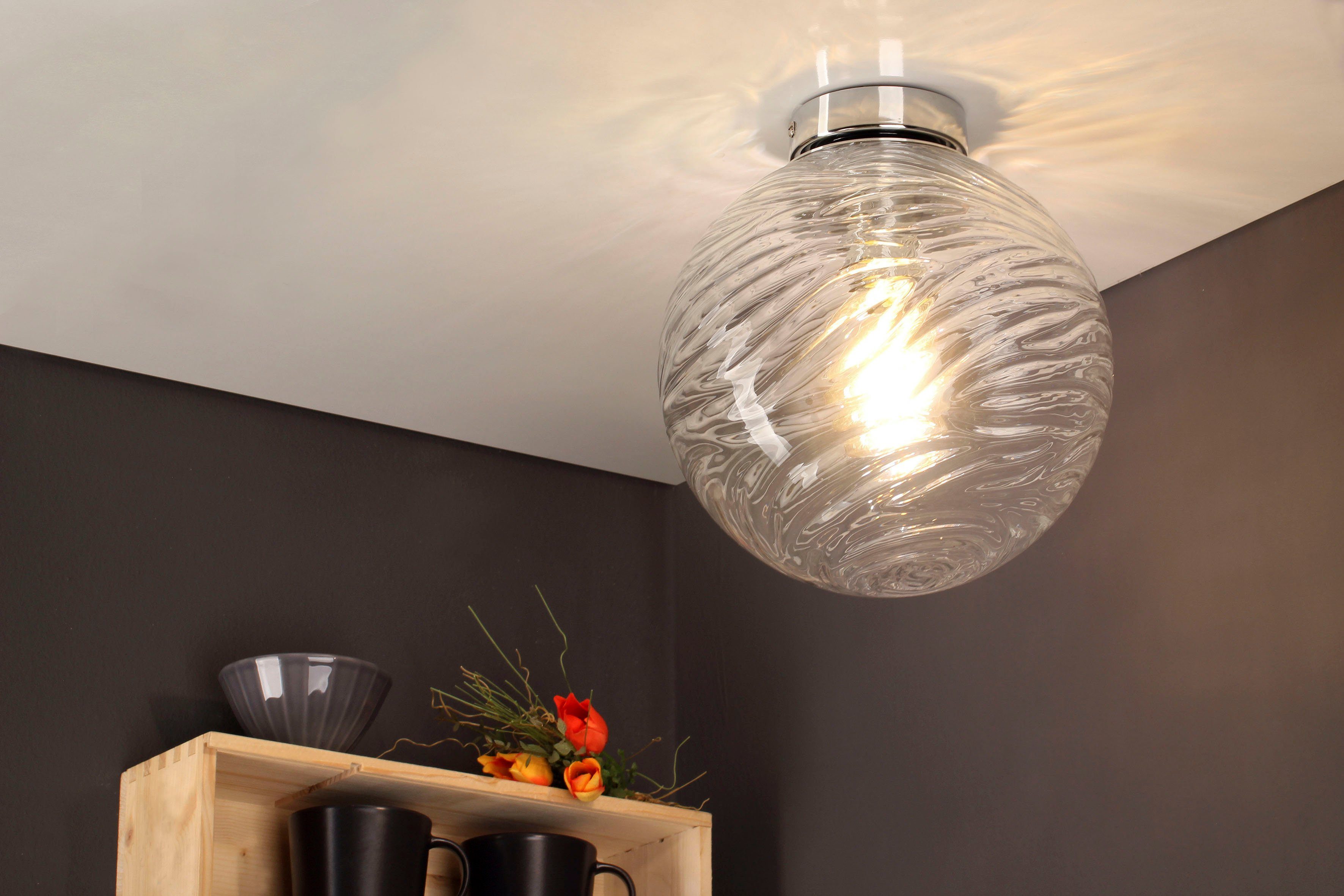 ECO-LIGHT Hanglamp Nereide hoogwaardig glas (1 stuk)