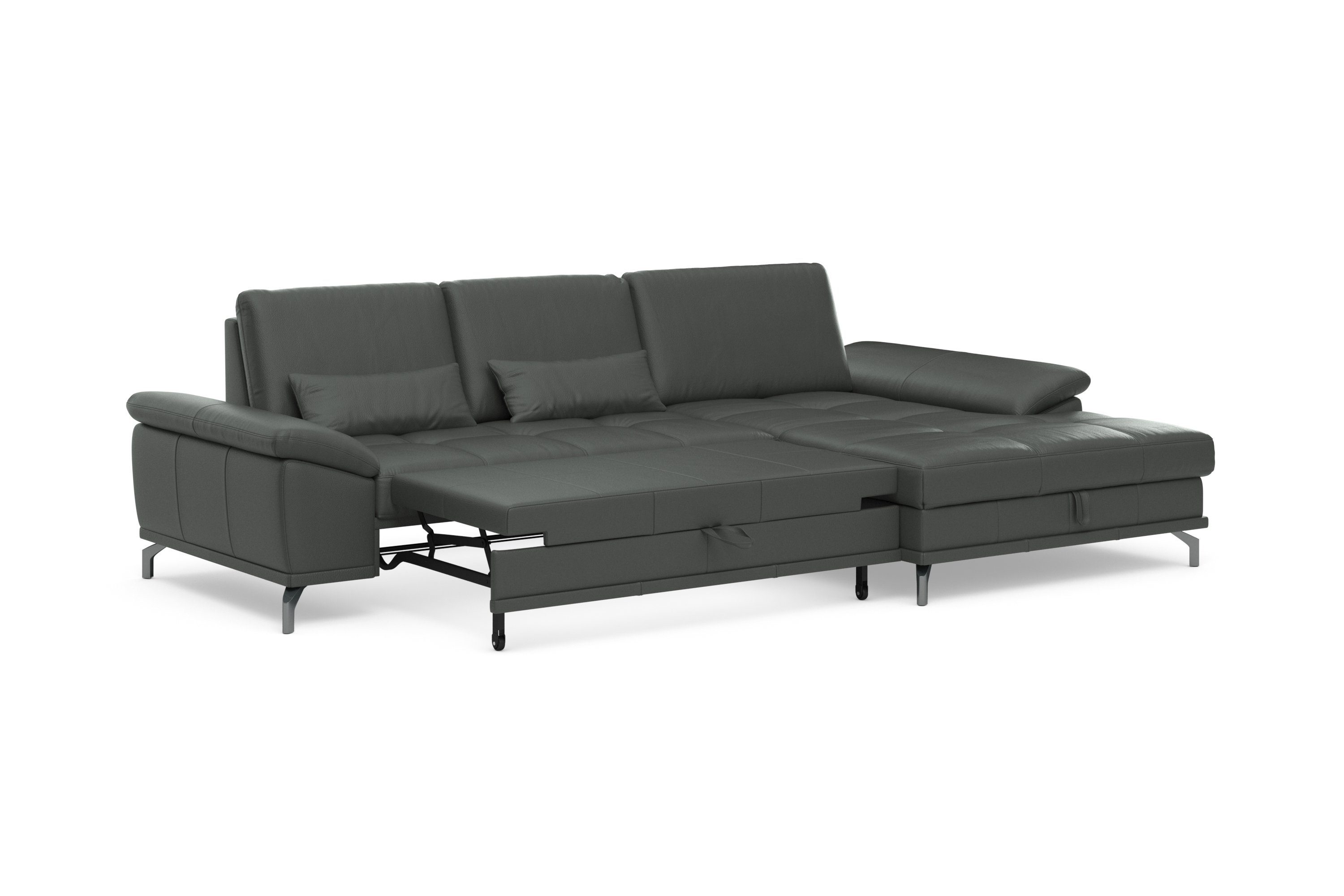 Places of Style Hoekbank Costello L-vorm, met zitdiepteverstelling, armleuningverstelling en