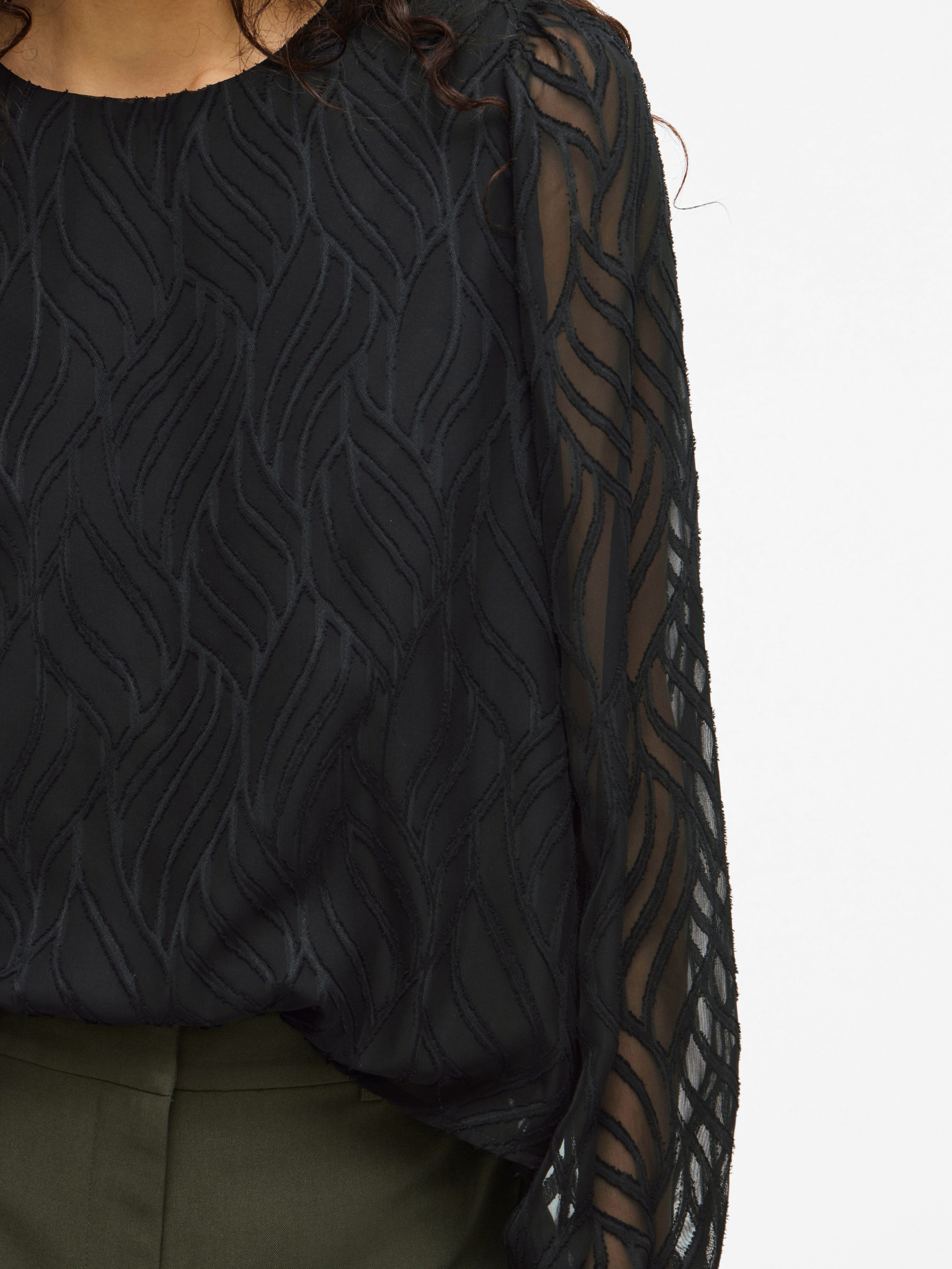 Vila Shirt VIMIKA O-NECK L/S TOP - NOOS