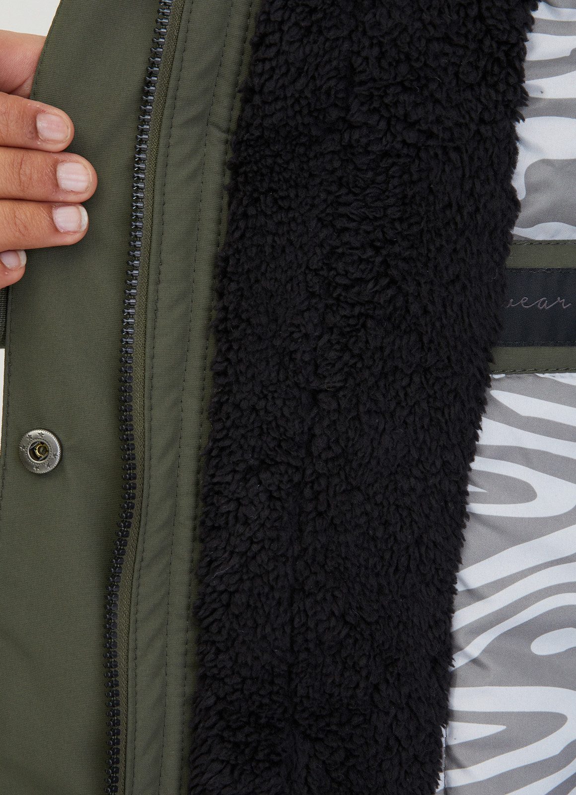 Ragwear Outdoorjack ELSIEN waterafstotende overgangsparka met verwarmende teddypluche voering
